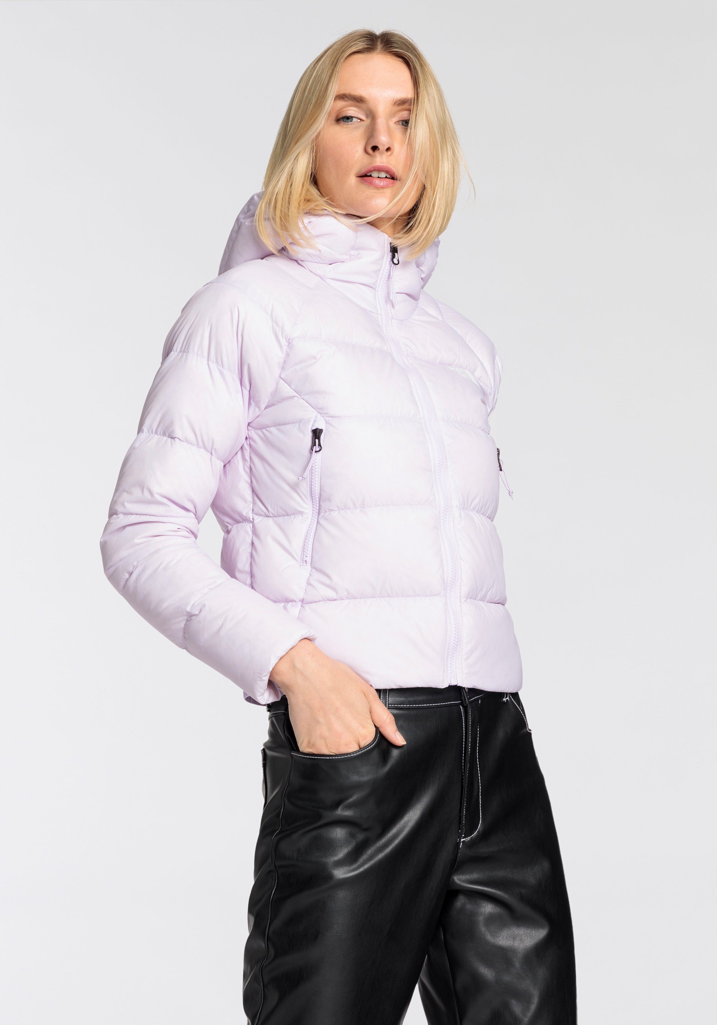 The North Face Daunenjacke W HYALITE DOWN HOODIE - EU (1-St) Winterjacke mit Logodruck