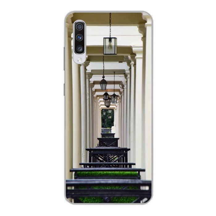 MuchoWow Handyhülle Illusion von Eingangsportalen Phone Case Handyhülle Samsung Galaxy A70 Silikon Schutzhülle
