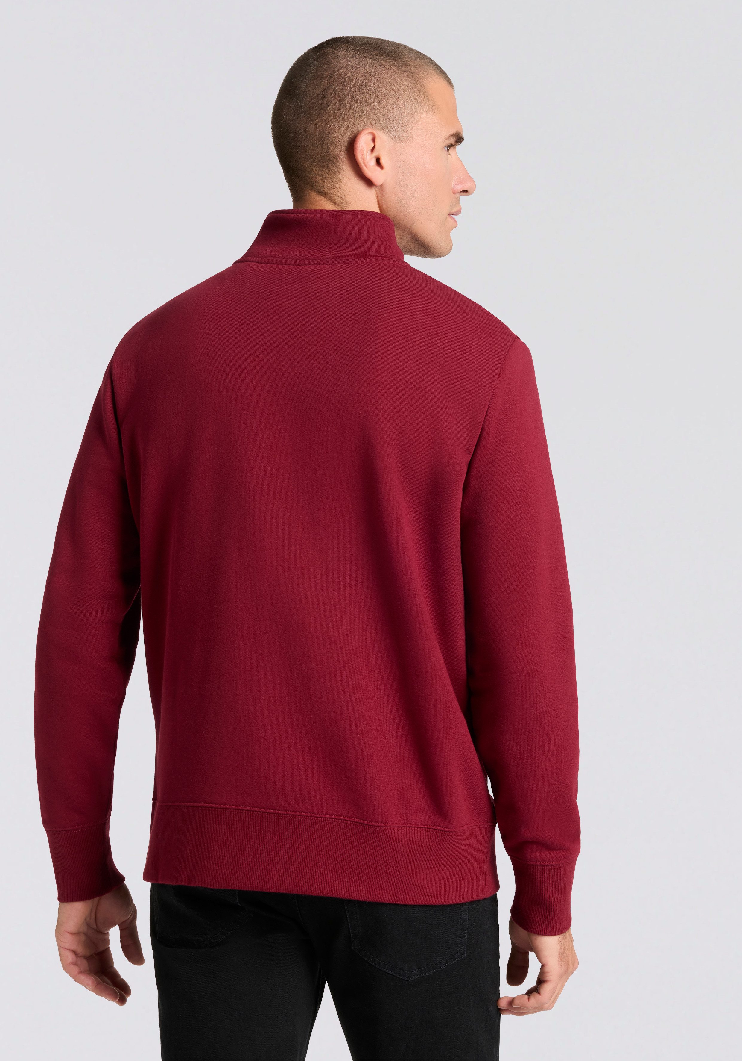 Gant Sweatshirt Stehkragen mit Reißverschluss günstig online kaufen