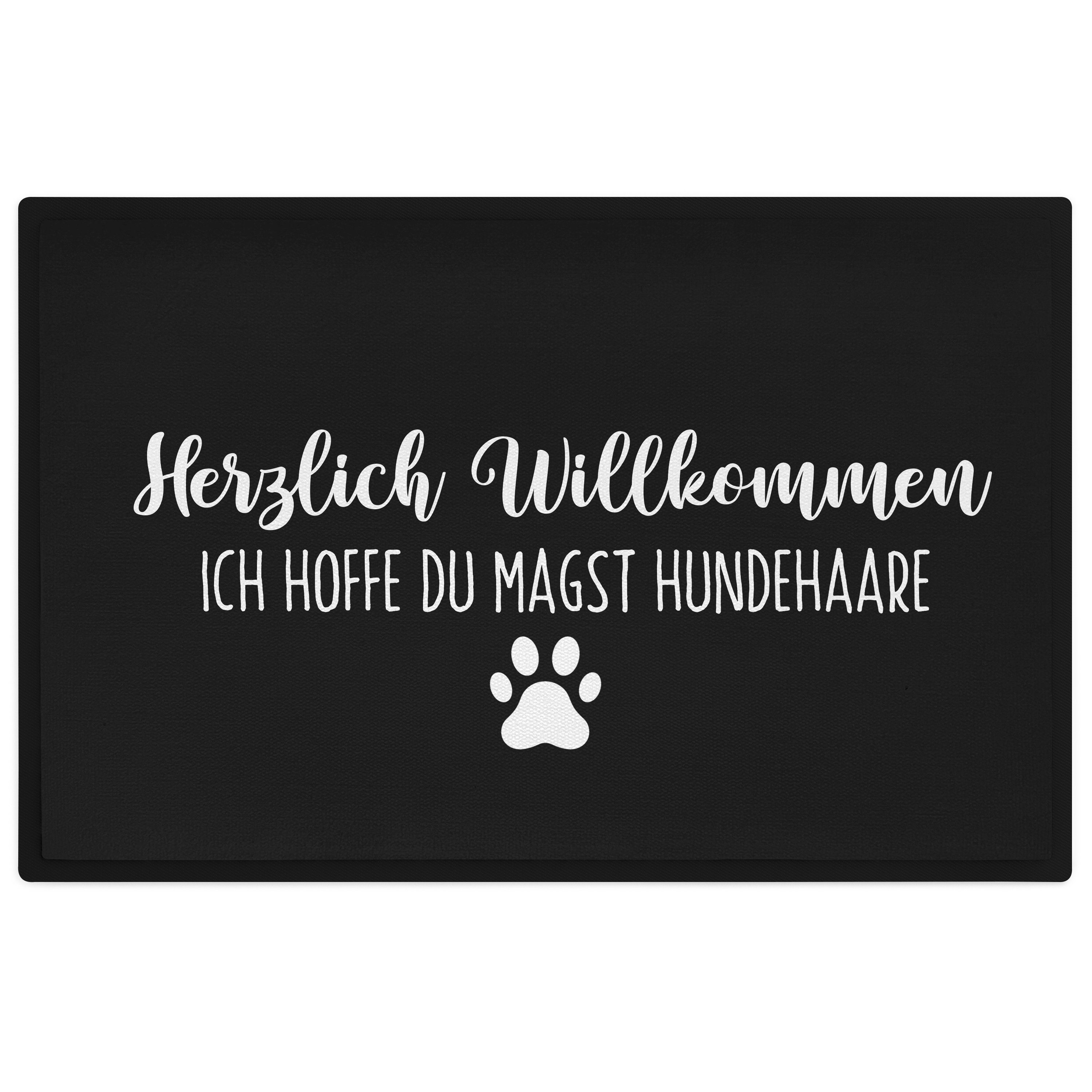 Fußmatte Hunde Fußmatte Spruch Geschenk Hundebesitzer Willkommen Ich
