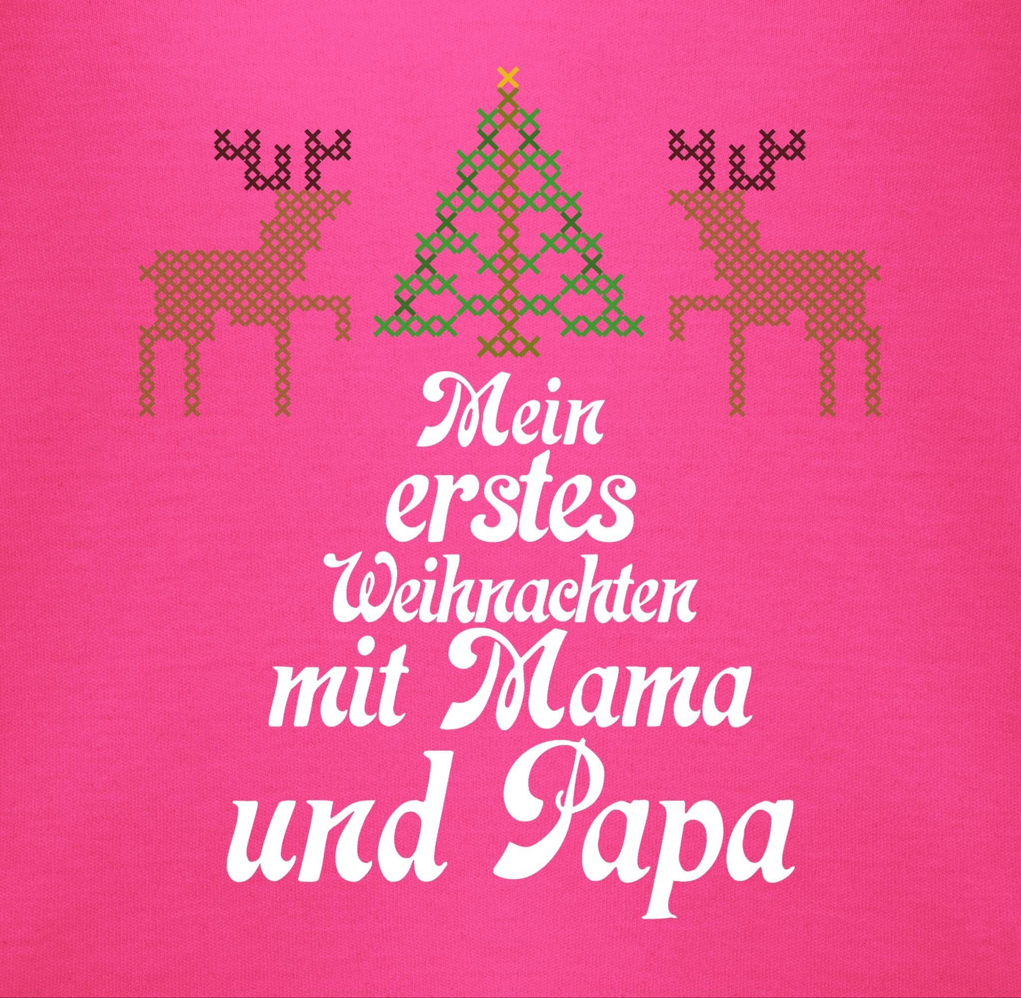 Weihnachten sweater Rentiere erstes Ugly Fuchsia Shirtbody Baby Mein Shirtracer - Kleidung 2 - Weihnachten