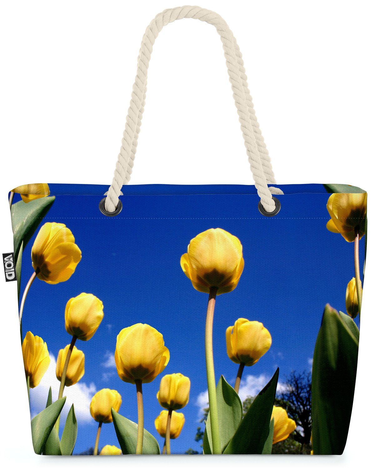 floral VOID (1-tlg), holland Tulpen Tulpenfeld Gelb Blumen tulpenblüte niederlande Strandtasche