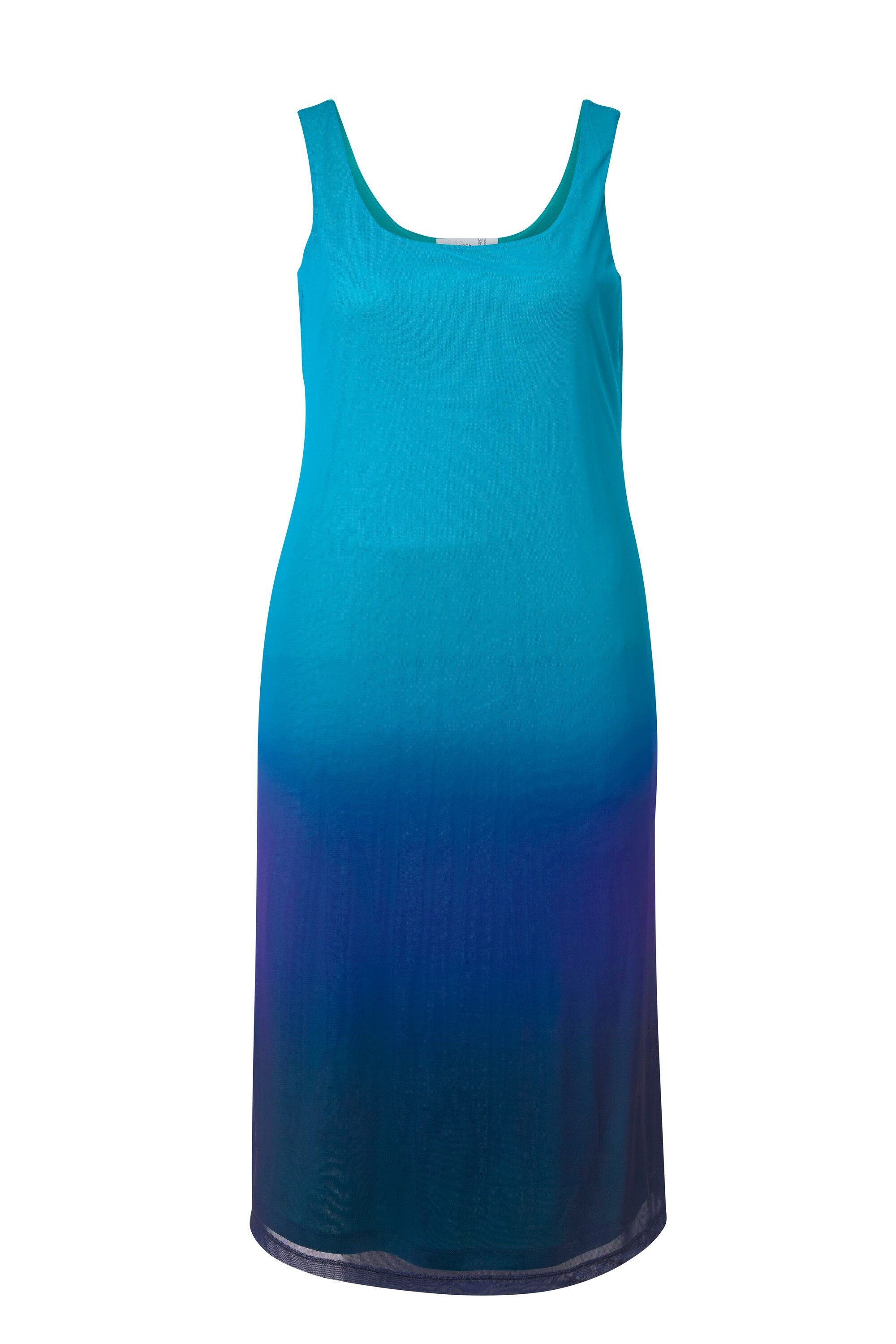MIAMODA Jerseykleid Kleid ärmellose A-Linie Mesh Farbverlauf günstig online kaufen