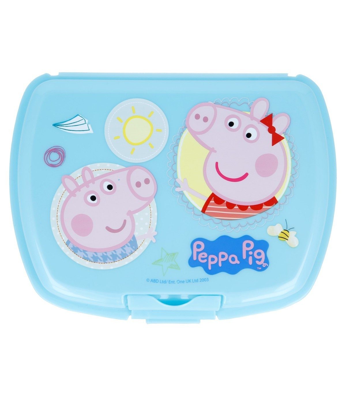 Peppa Pig Lunchbox Kinder Brotdose für unterwegs und Kindergarten, (Packung)