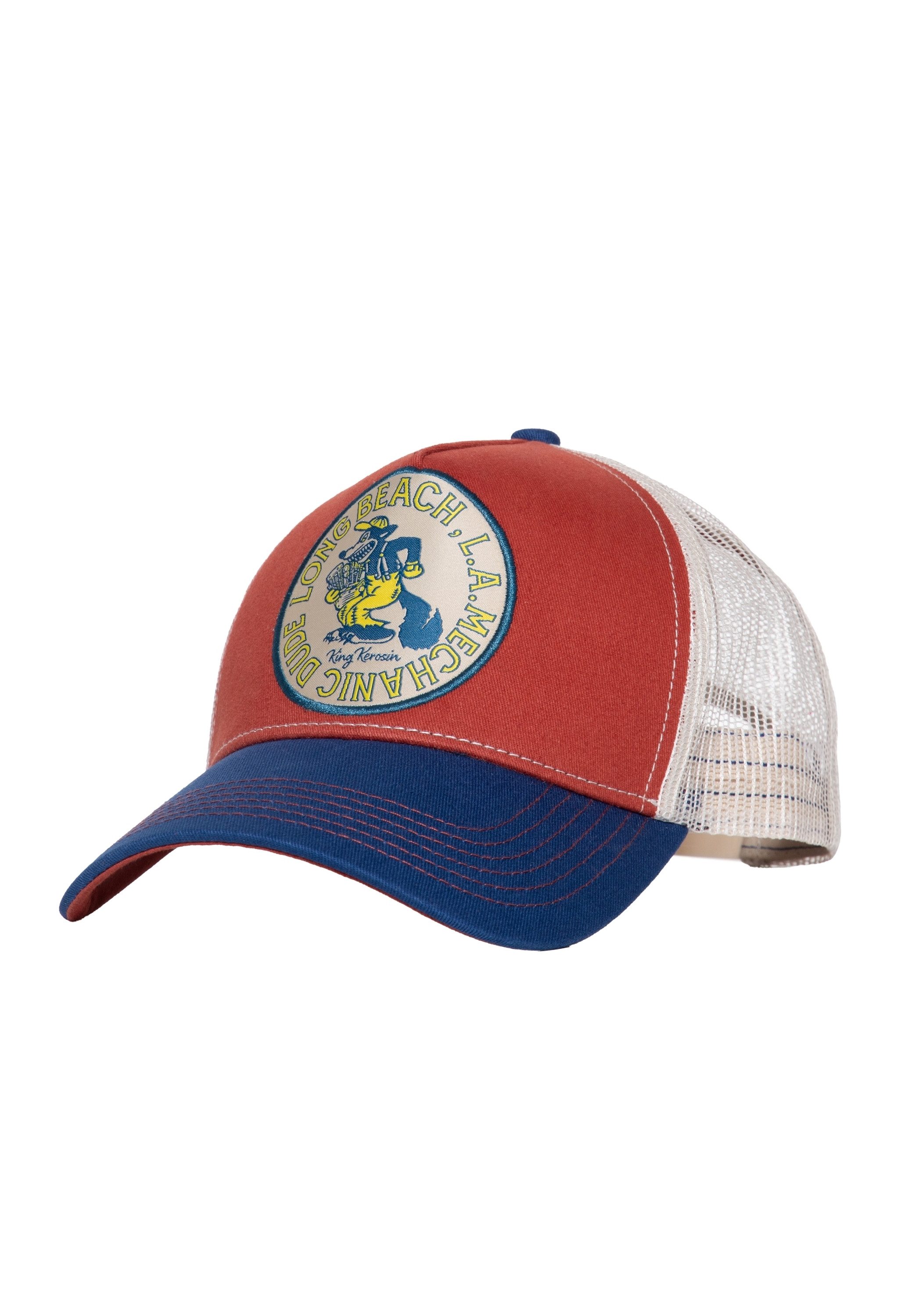 KingKerosin Trucker Cap Mechanic Dude (1-St) mit rundem Patch