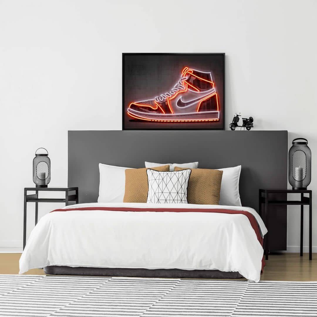 K&L Wall Art Poster Poster Mielu Neon Streets Kult Nike Straßenkunst Sneake günstig online kaufen