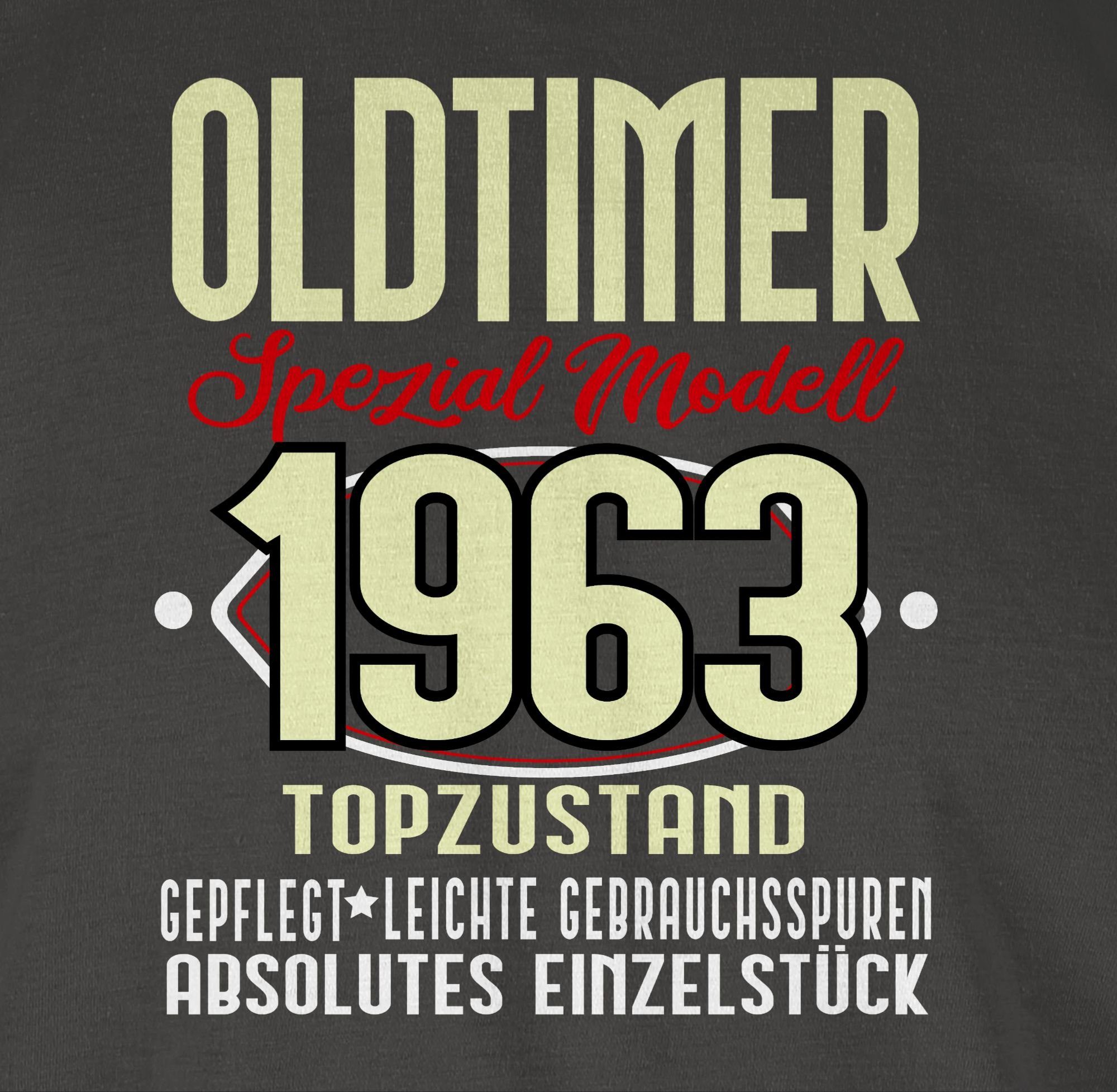 Shirtracer Geburtstag I 3 1963 T-Shirt Sechzigster Modell Dunkelgrau Spezial 60. Oldtimer