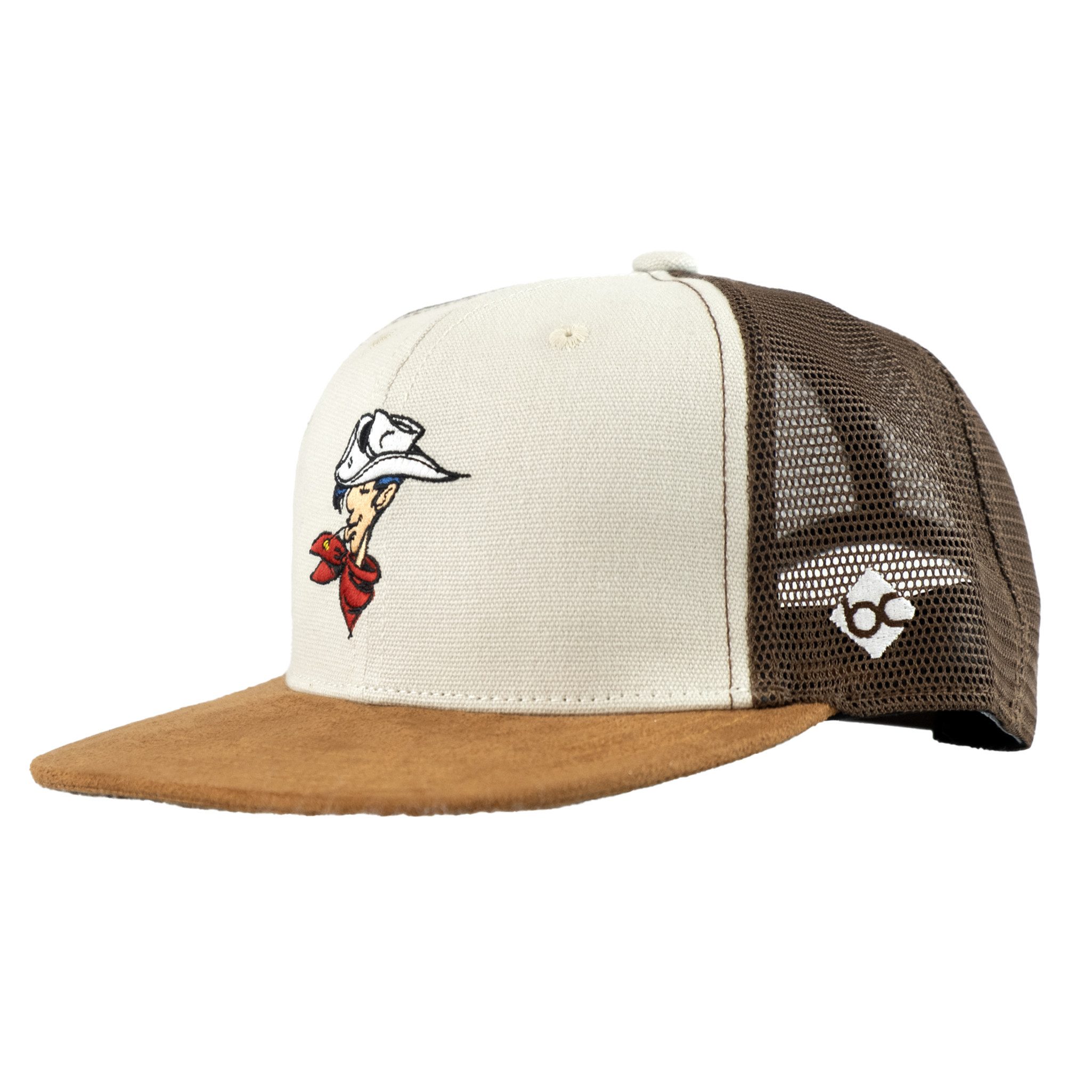 Bavarian Caps Snapback Cap Bavarian Caps Cap "Lucky Luke" - grau (Snapback) one size (Basecap, Snapback Cap, Basecap) Schirm in Wildlederoptik