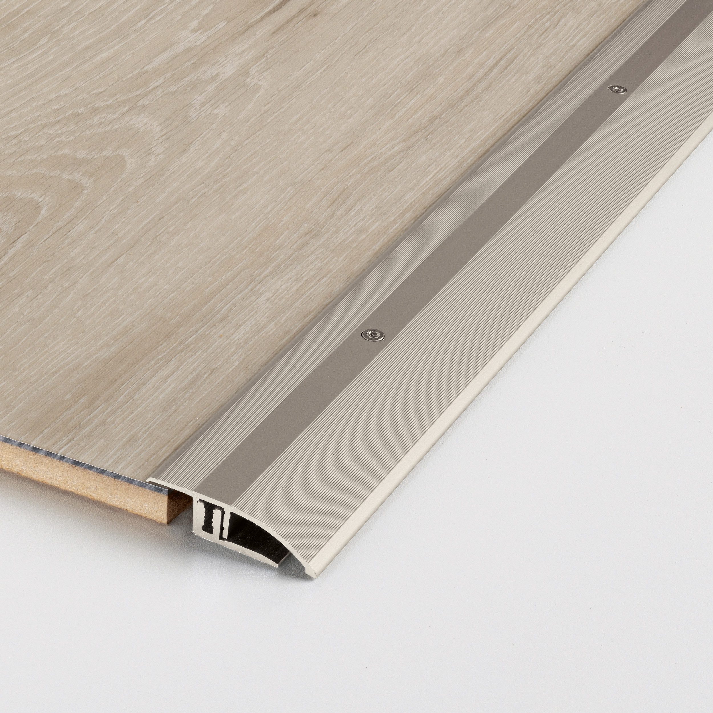 PARADOR Anpassprofil Aluminium eloxiert Edelstahl (Aluminium eloxiert, 1-St., Für Produkte von 7 bis 15 mm), Für einen optimalen Höhenausgleich