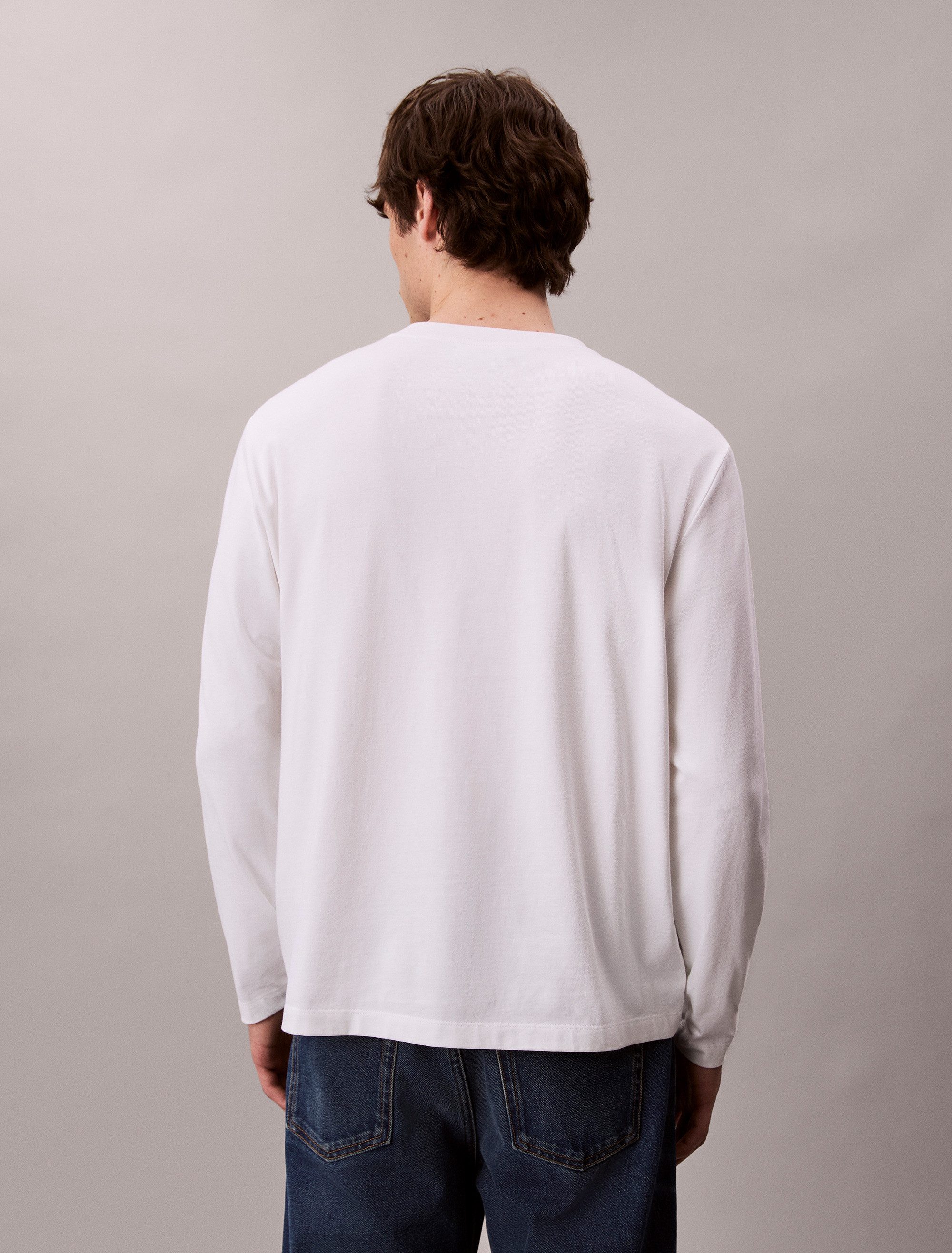 Calvin Klein Jeans Langarmshirt LS RLXD STANDARD LOGO CREWNK TEE Rundhalsausschnitt, relaxed fit – Bild 3 von 5
