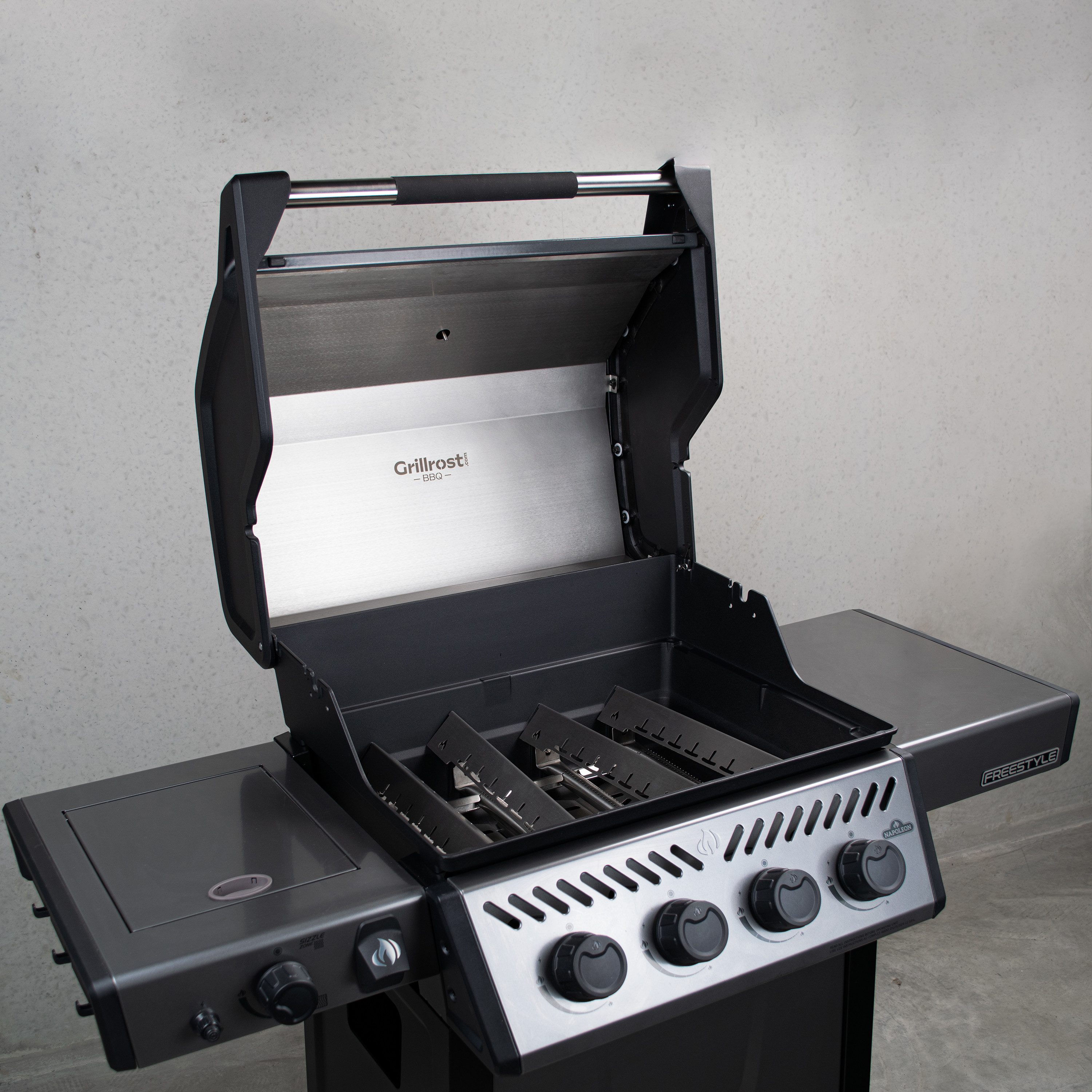 Grillrost.com BBQ Grillrost BBQ Edelstahl Hitzeschild Napoleon Freestyle 365, Made in Germany