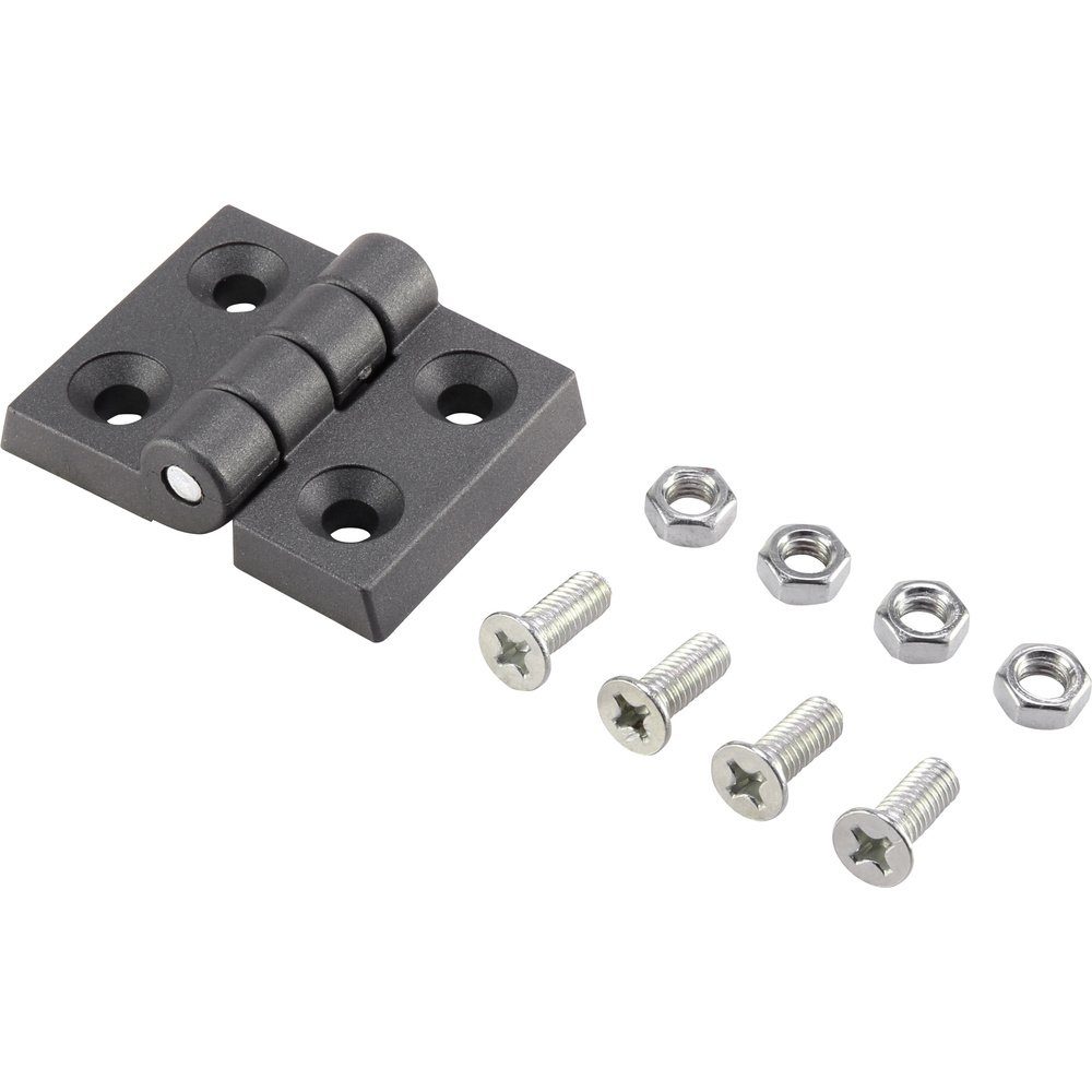 Montagezubehör Basetech Kunststoff-Scharnier 60x45x8mm 60 mm 1 St.