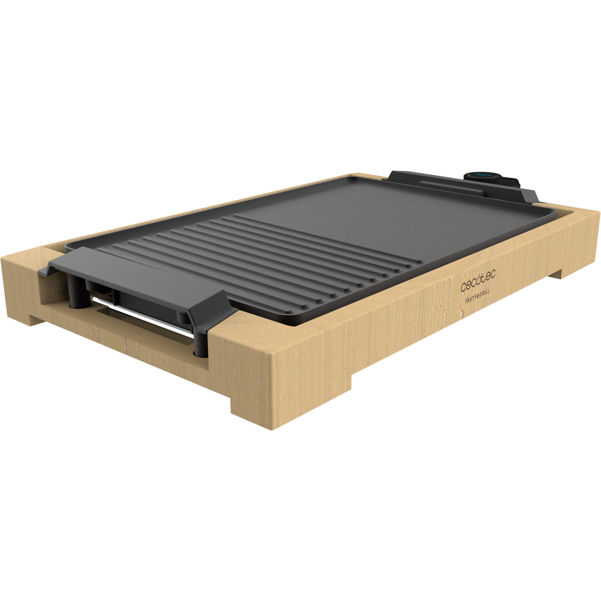Cecotec Elektrogrill Cecotec Tischgrill Tasty&Grill 2000 Bamboo Black