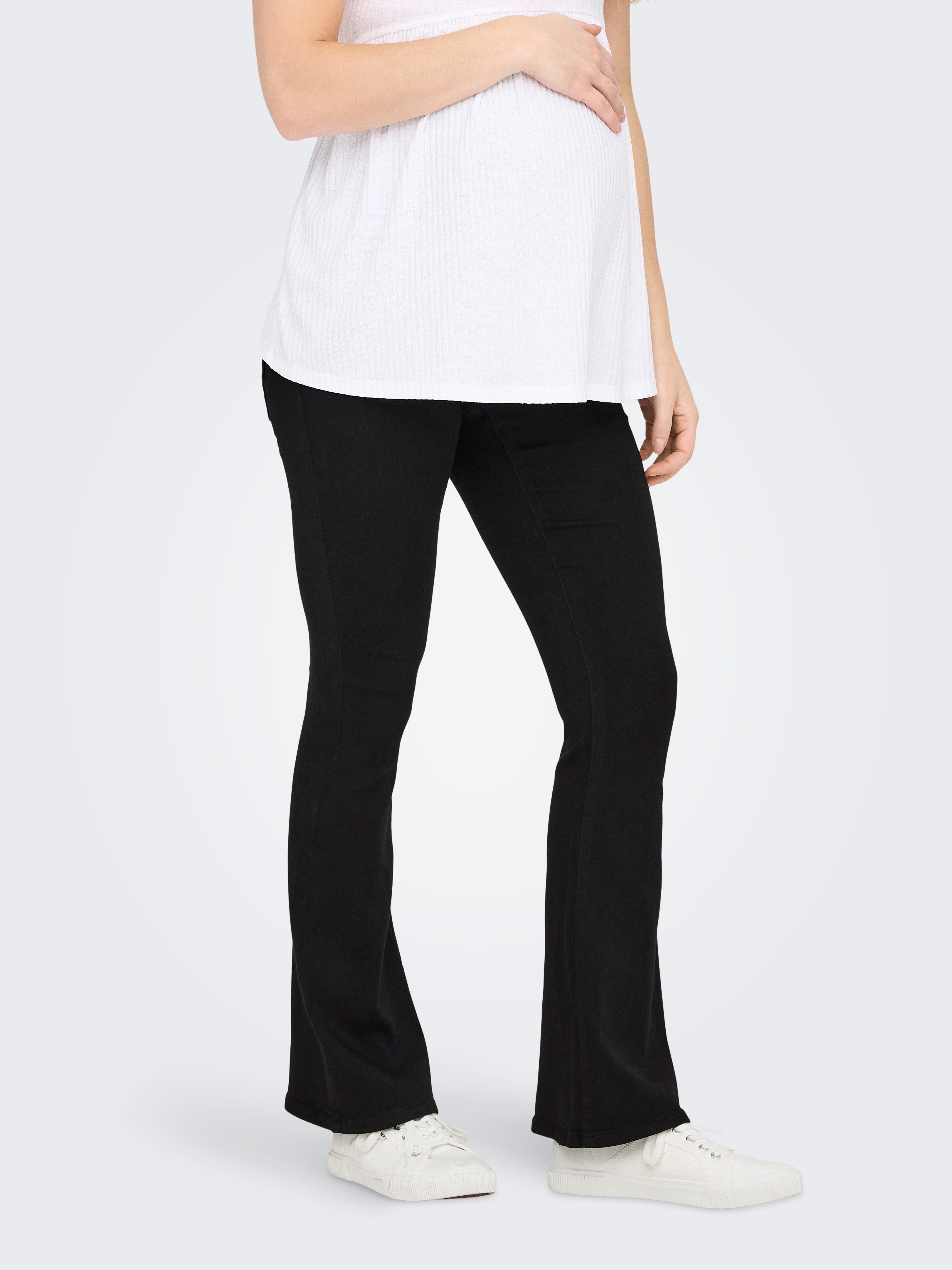 ONLY MATERNITY Push-up-Jeans OLMRAIN LIFE REG PUSH UP FLARED NOOS