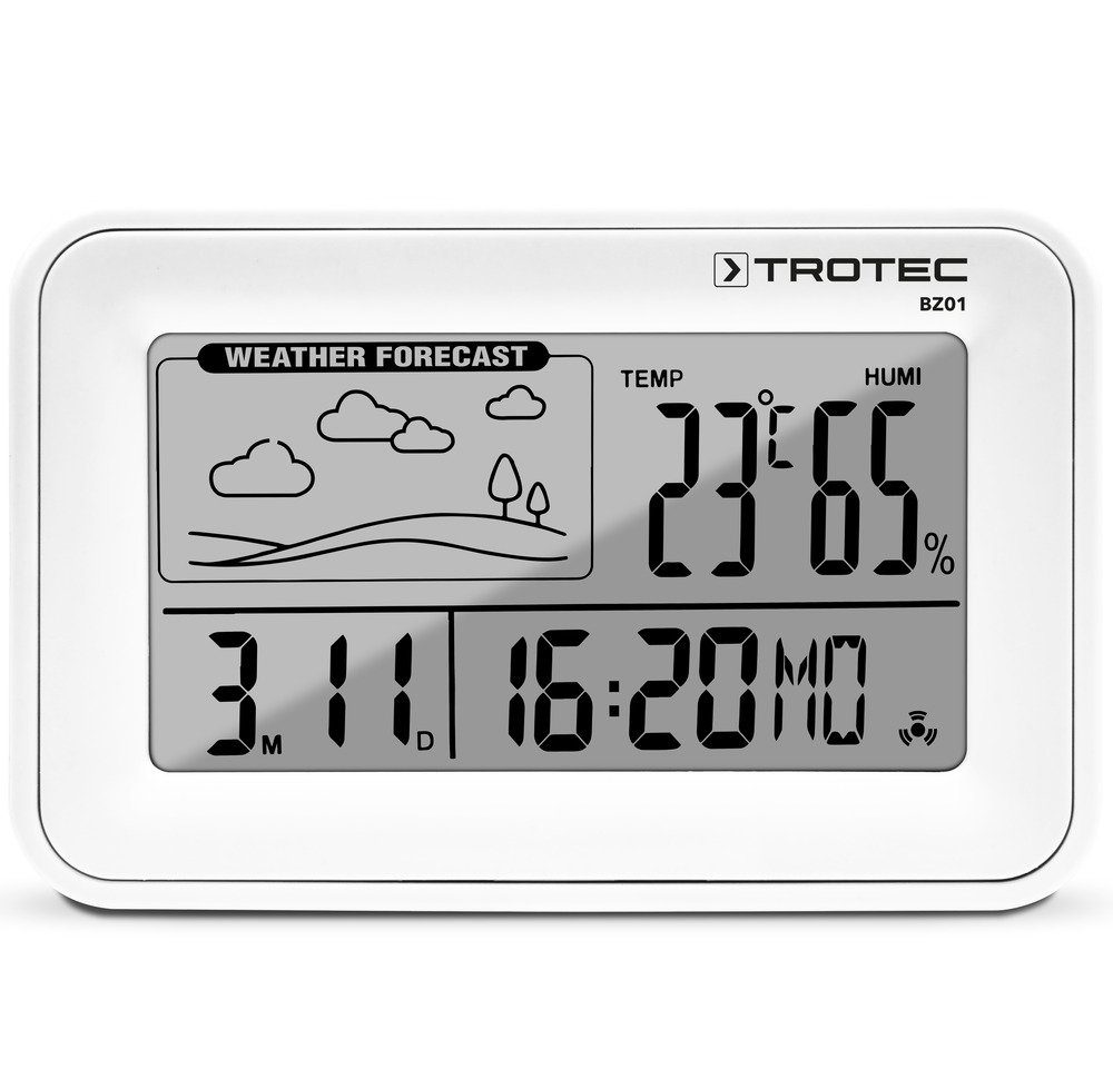 TROTEC Wecker Digital mit Wetterstation BZ01