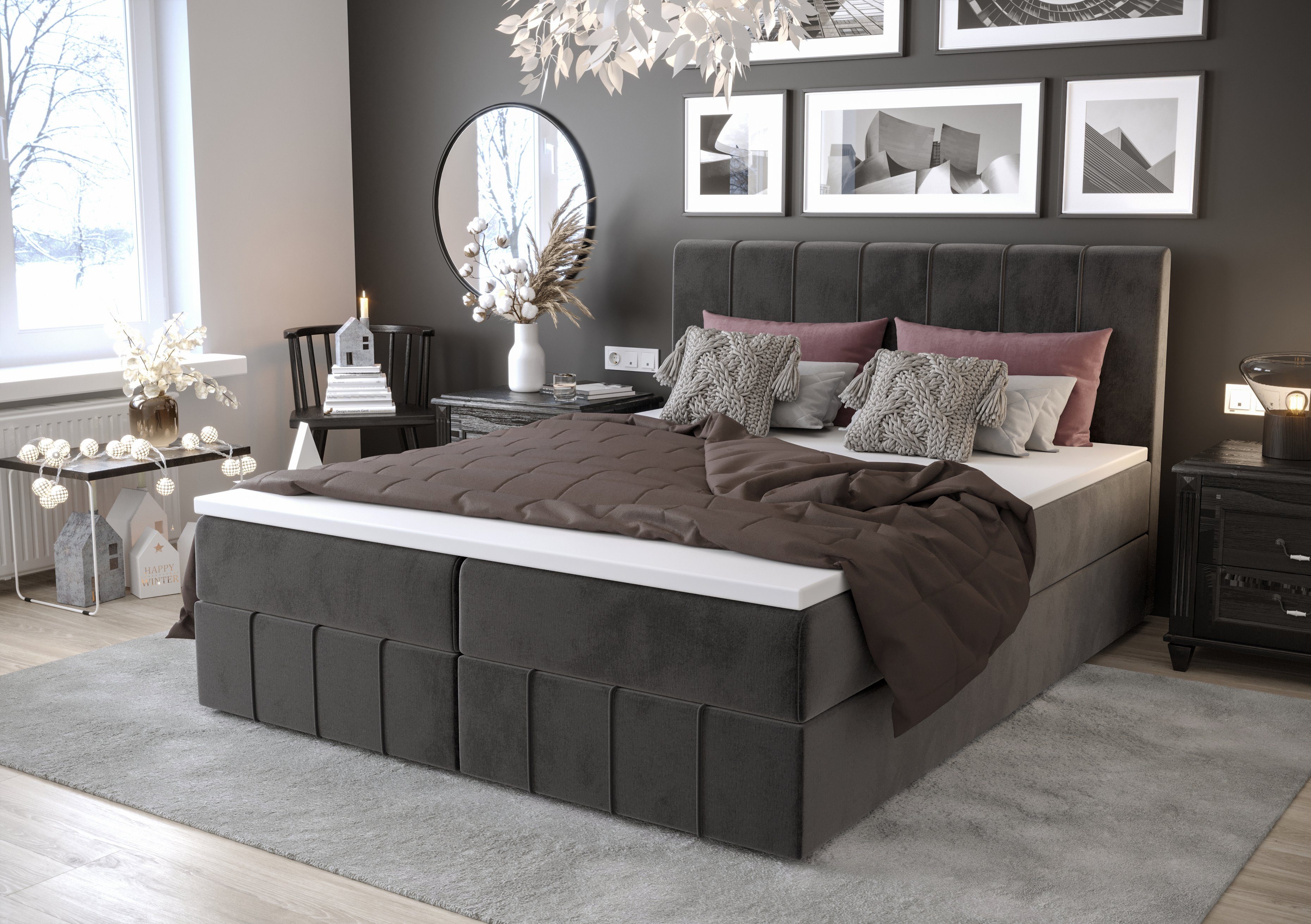 yourhouse24 Boxspringbett Bahama mit 2 Bettkästen, günstig online kaufen