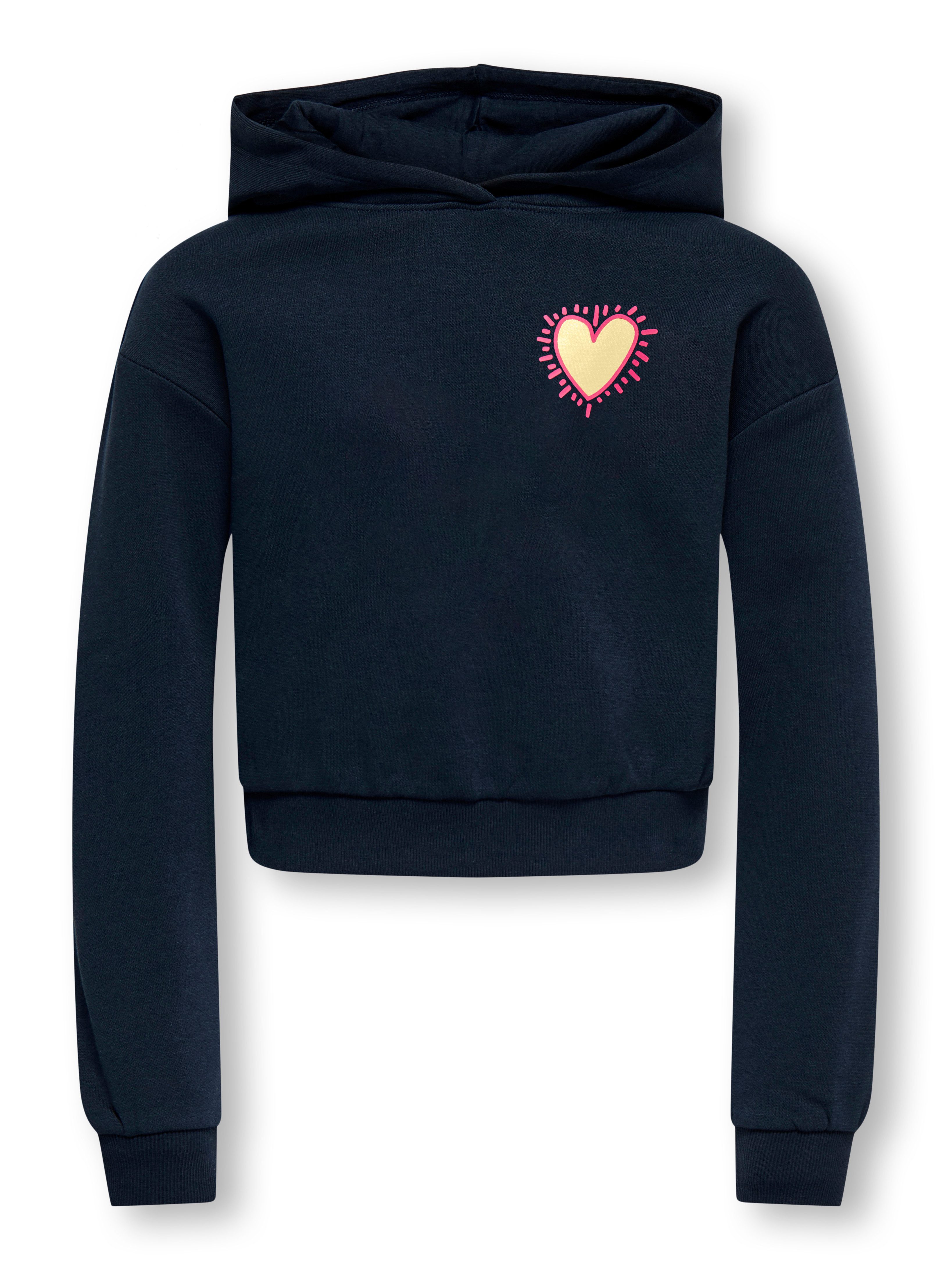 KIDS ONLY Kapuzensweatshirt KOGCOOPER LIFE LOV E LS HOOD FR SWT Baumwollmischung, regular fit