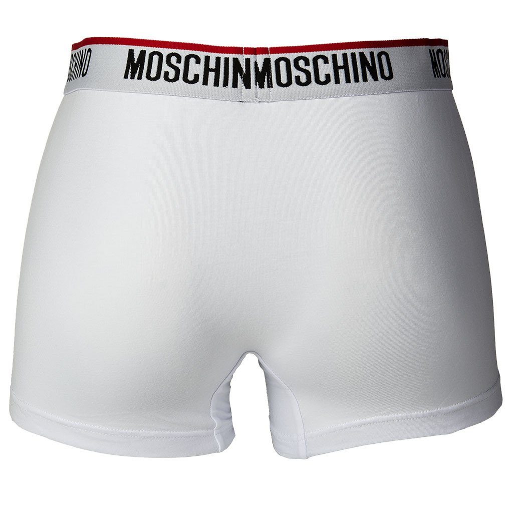 Boxer Boxershorts, Moschino Unterhose 2er Pack Herren Weiß - Trunks