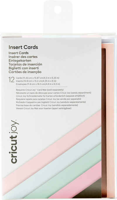 Cricut Kraftpapier Joy Doppelkarten mit Einleger & Umschlägen, Insert Cards, 11,43 cm x 15,87 cm