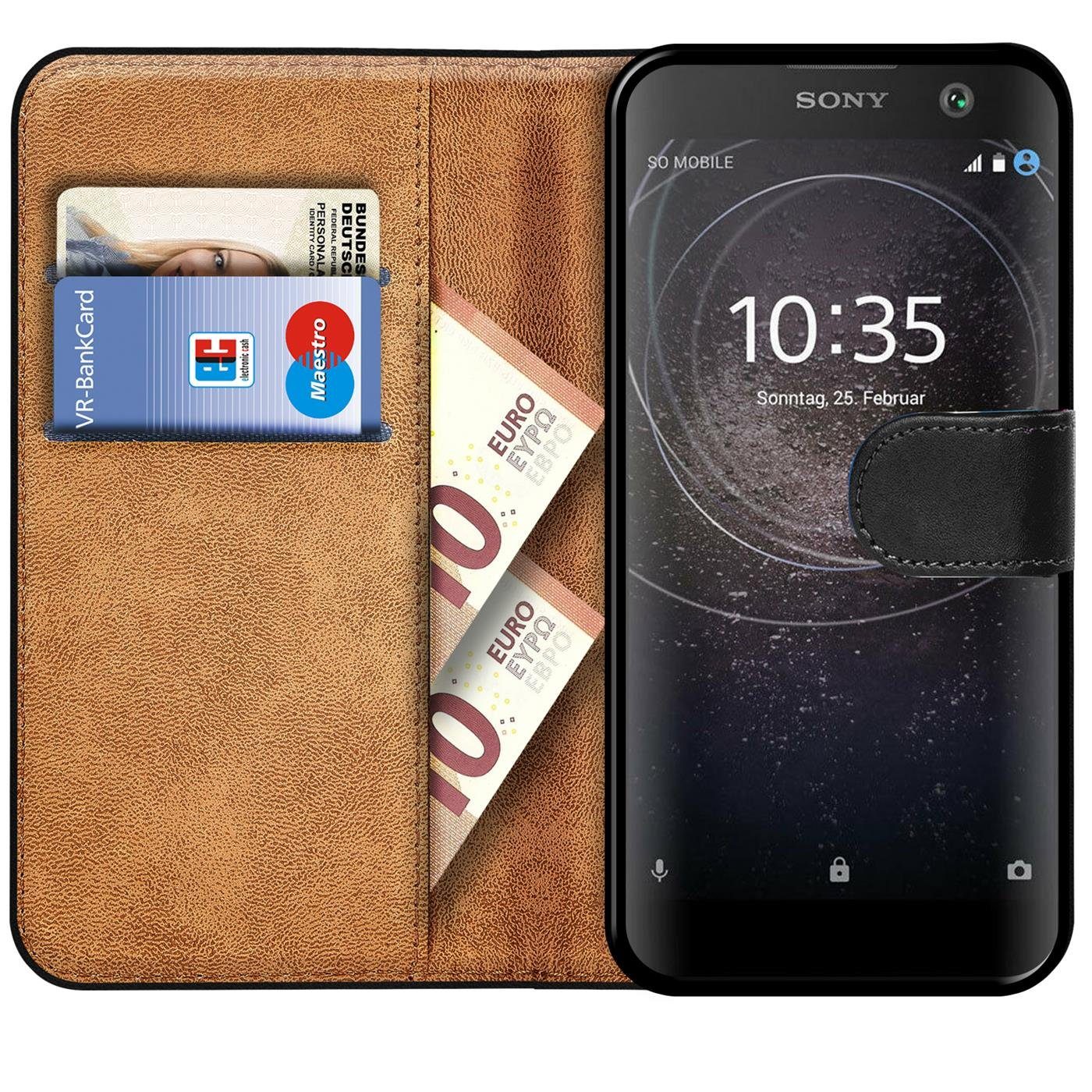 CoolGadget Handyhülle Book Case Handy Tasche für Sony Xperia XA2 5,2 Zoll, Hülle Klapphülle Flip Cover für Sony XA2 Schutzhülle stoßfest
