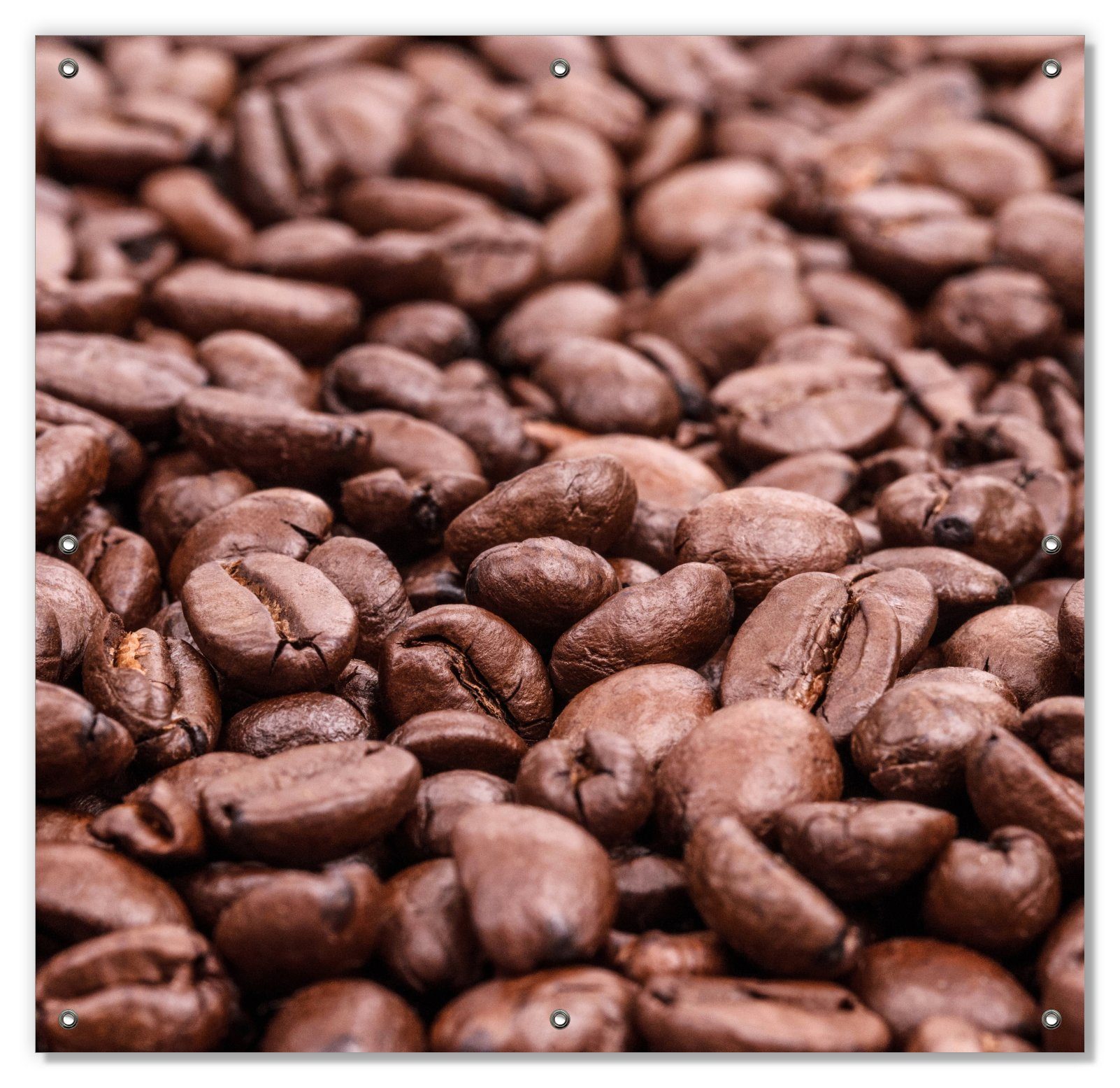 Sonnenschutz Frisch geröstete Kaffeebohnen, Wallario, blickdicht, mit Saugnäpfen, wiederablösbar und wiederverwendbar