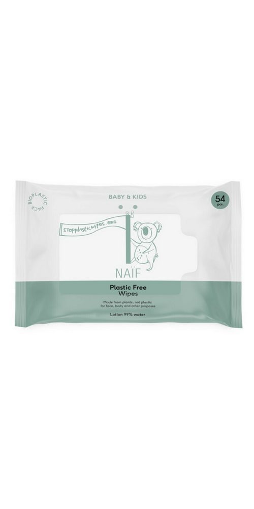 Naïf Körperpflegemittel Naïf Baby & Kids Plastic Free Baby Wipes 54st