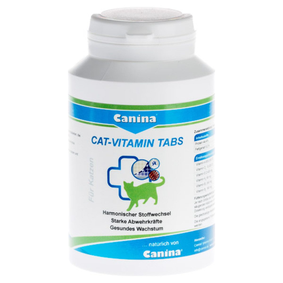 Canina Cat-Vitamin Tabs 125 g (ca. 250 Tabletten), Nahrungsergänzungsmittel für: Katze