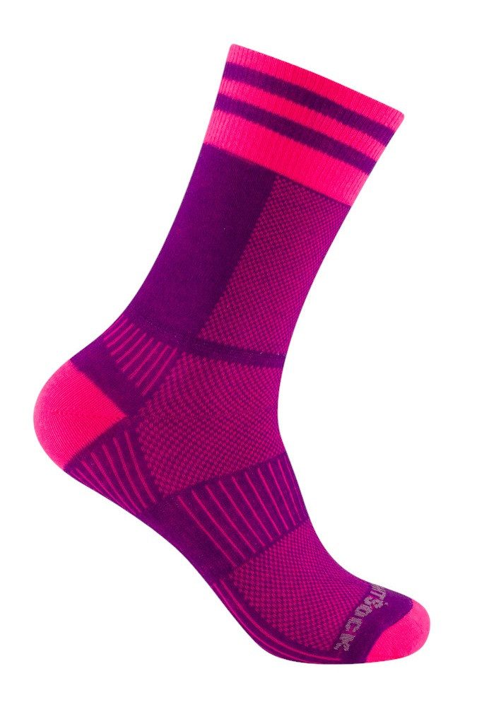 Wrightsock Sportsocken Crew Coolmesh II (dünn, atmungsaktiv, bequem) rosa D günstig online kaufen