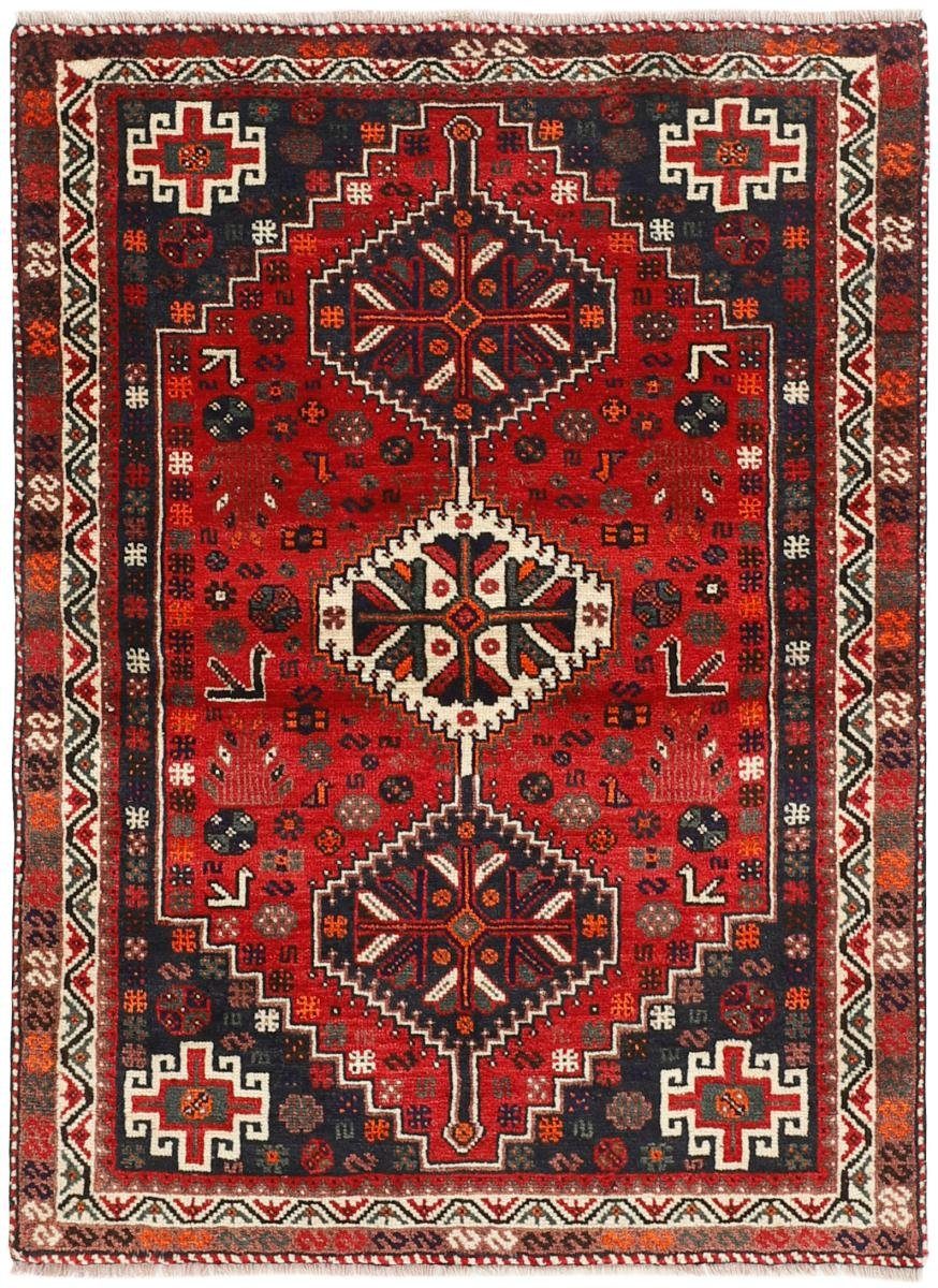 Orientteppich Shiraz 117x159 Handgeknüpfter Orientteppich / Perserteppich, Nain Trading, rechteckig, Höhe: 10 mm