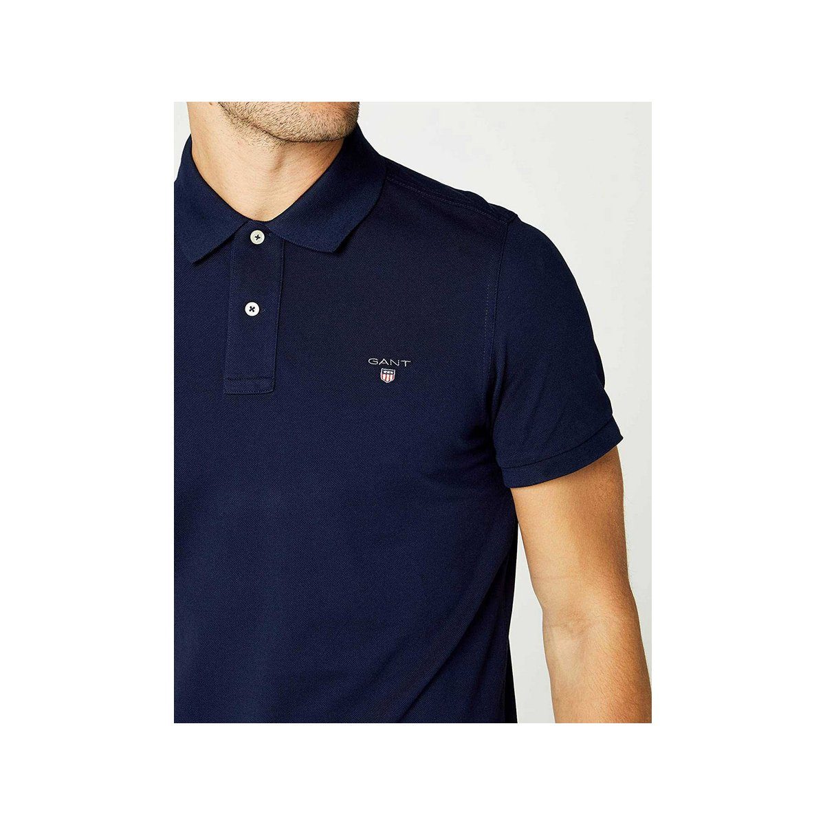 Poloshirt regular (1-tlg) fit Gant Navy blau