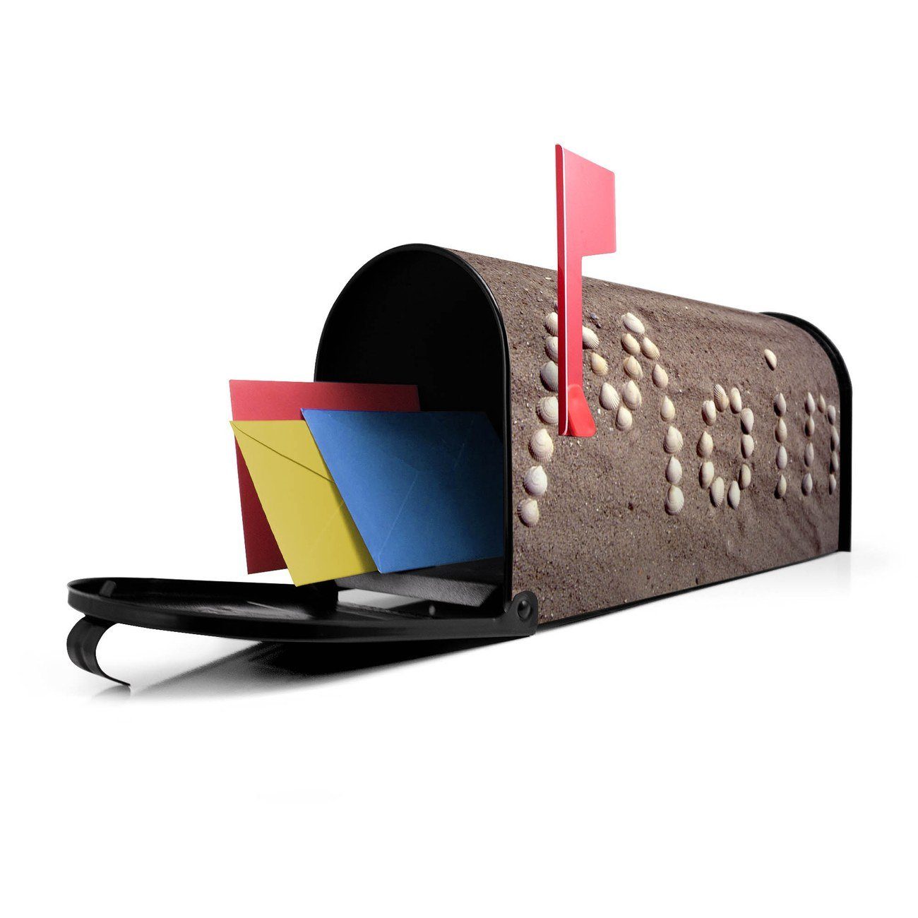 (Amerikanischer Briefkasten aus x Mississippi Briefkasten, Moin Moin 22 cm Amerikanischer banjado USA), original 17 schwarz Mailbox 51 x