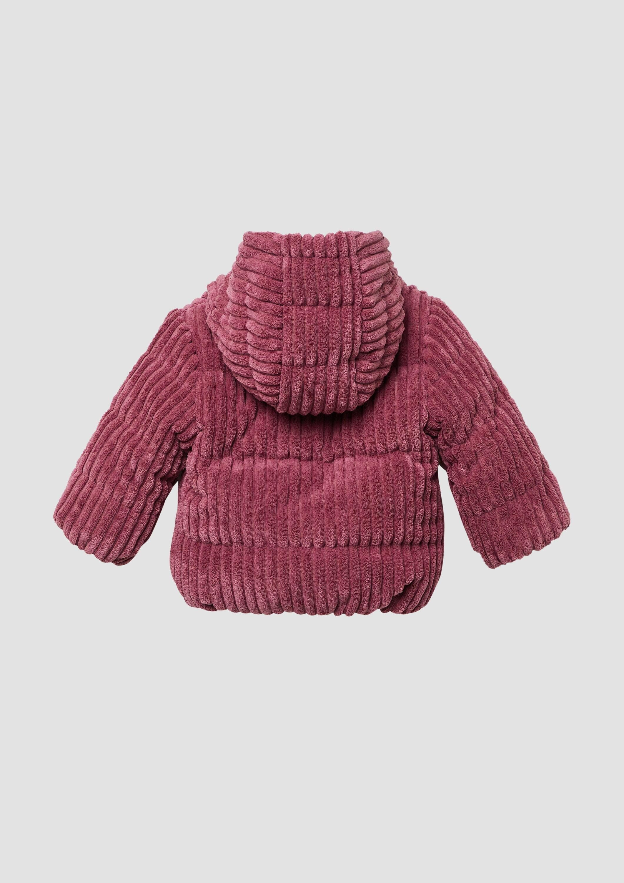 s.Oliver Winterjacke Outdoor-Jacke Unisex Cordjacke mit kuscheliger Innenseite