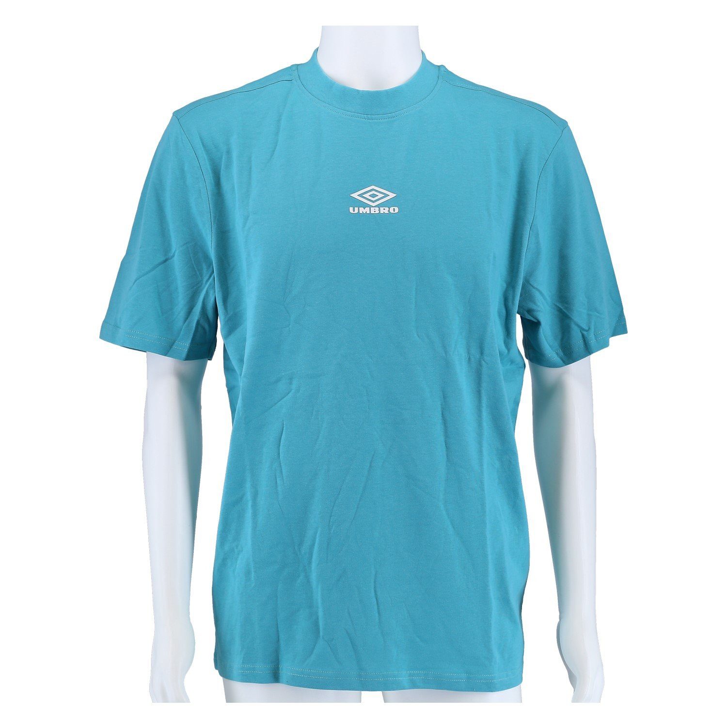 Umbro T-Shirt Diamond Small Logo Tee (Baumwolle) hellblau/weiss Herren