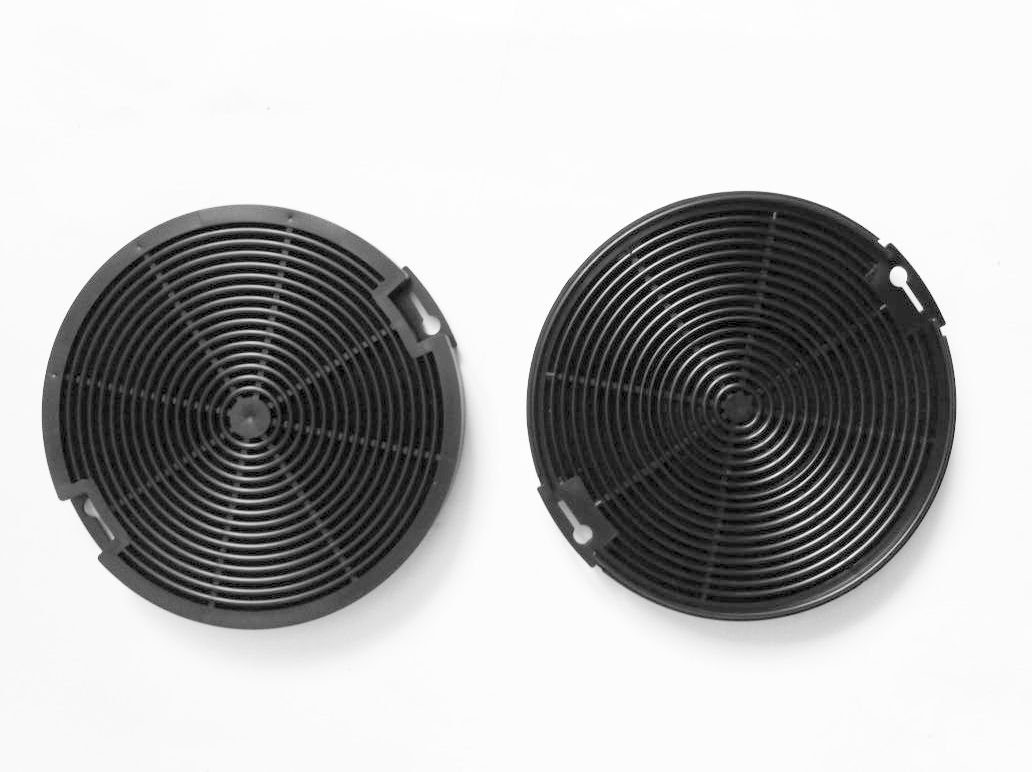 Aktivkohlefilter Keenberk 2x Kohlefilter 15 cm rund - Abzugshauben Ersatz-Filter