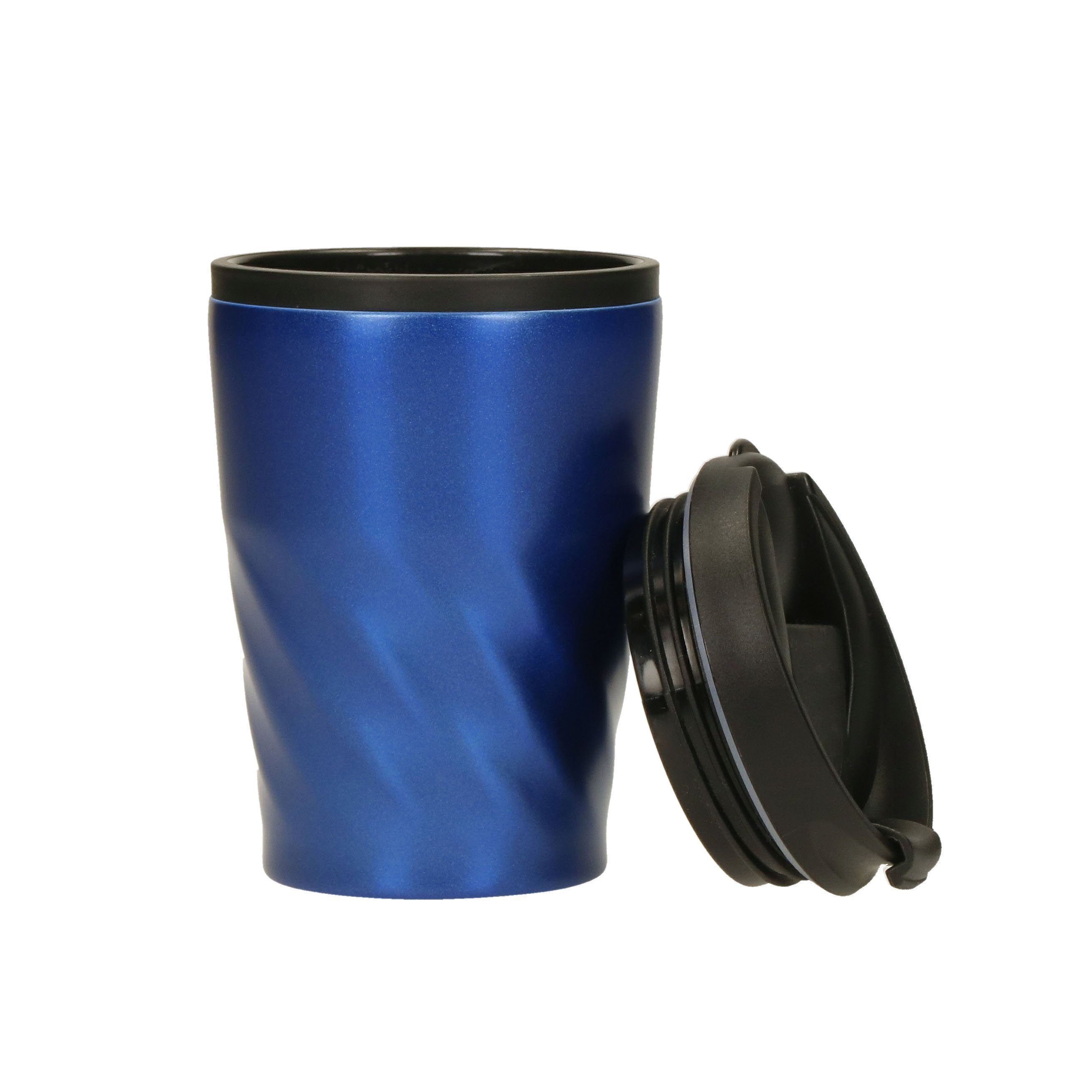 1-tlg., Mehrwegbecher Kaffeebecher 1) blau "Roma", Kunststoff, mehrweg.pro (Sparset,