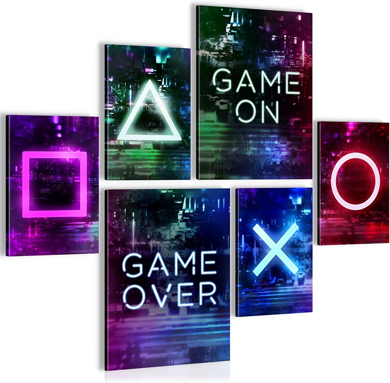 Novart Wandbild Wandbilder Gamer Spielkonsole Junge Teenager AUFHÄNGFERTIG, günstig online kaufen