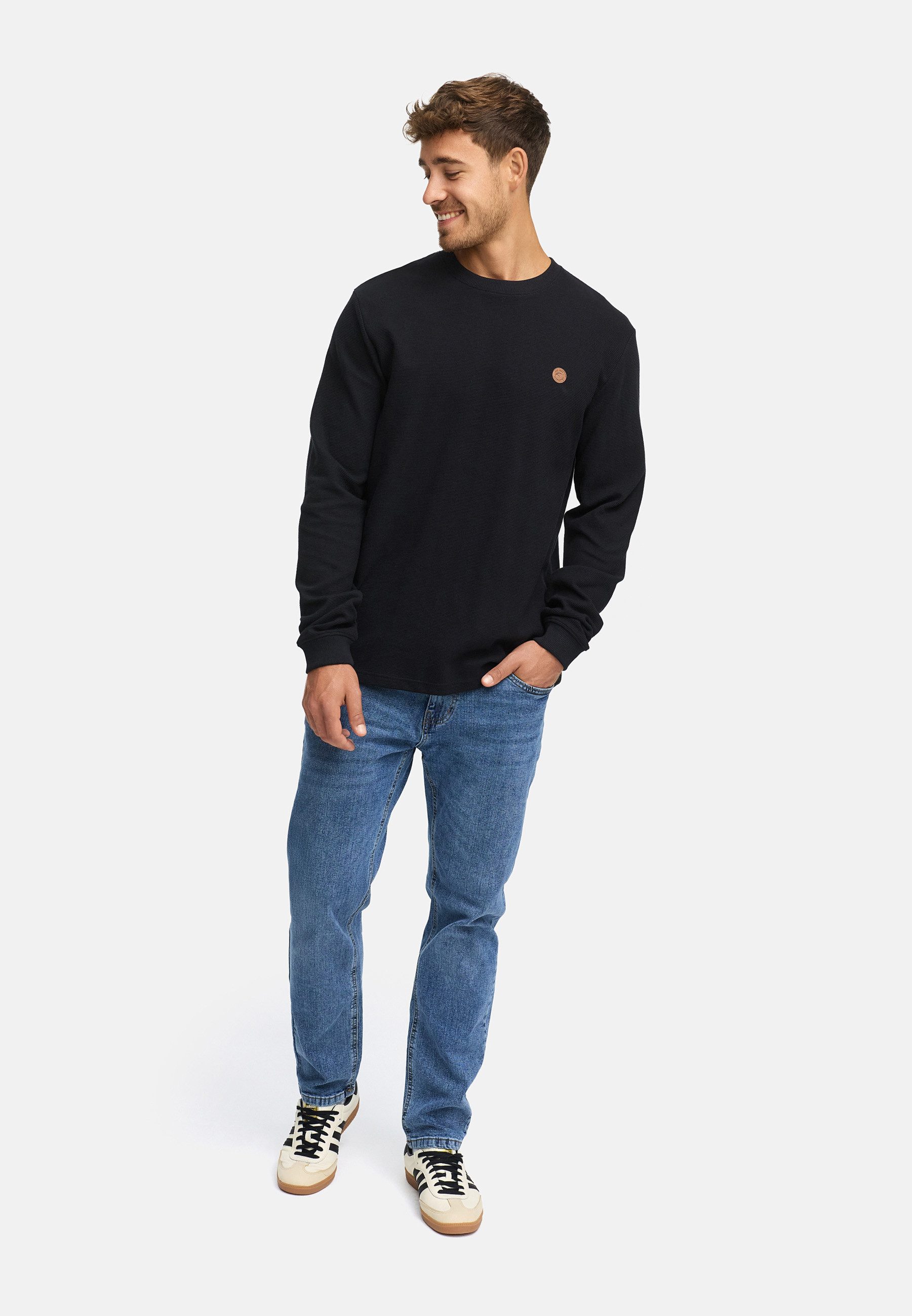 Indicode Sweater Herren INGuadalupe o-neck Sweatshirt Herrenpulli (Sweatshirt) Sweatshirt mit Rundhalsausschnitt aus reiner Baumwolle