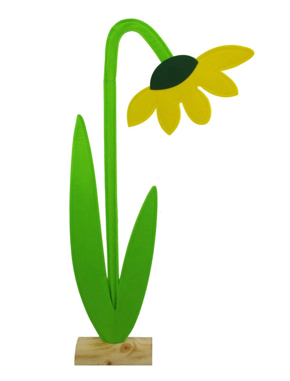Trend Line Dekofigur TrendLine Dekostecker Blume Filz 80 x 40 cm gelb