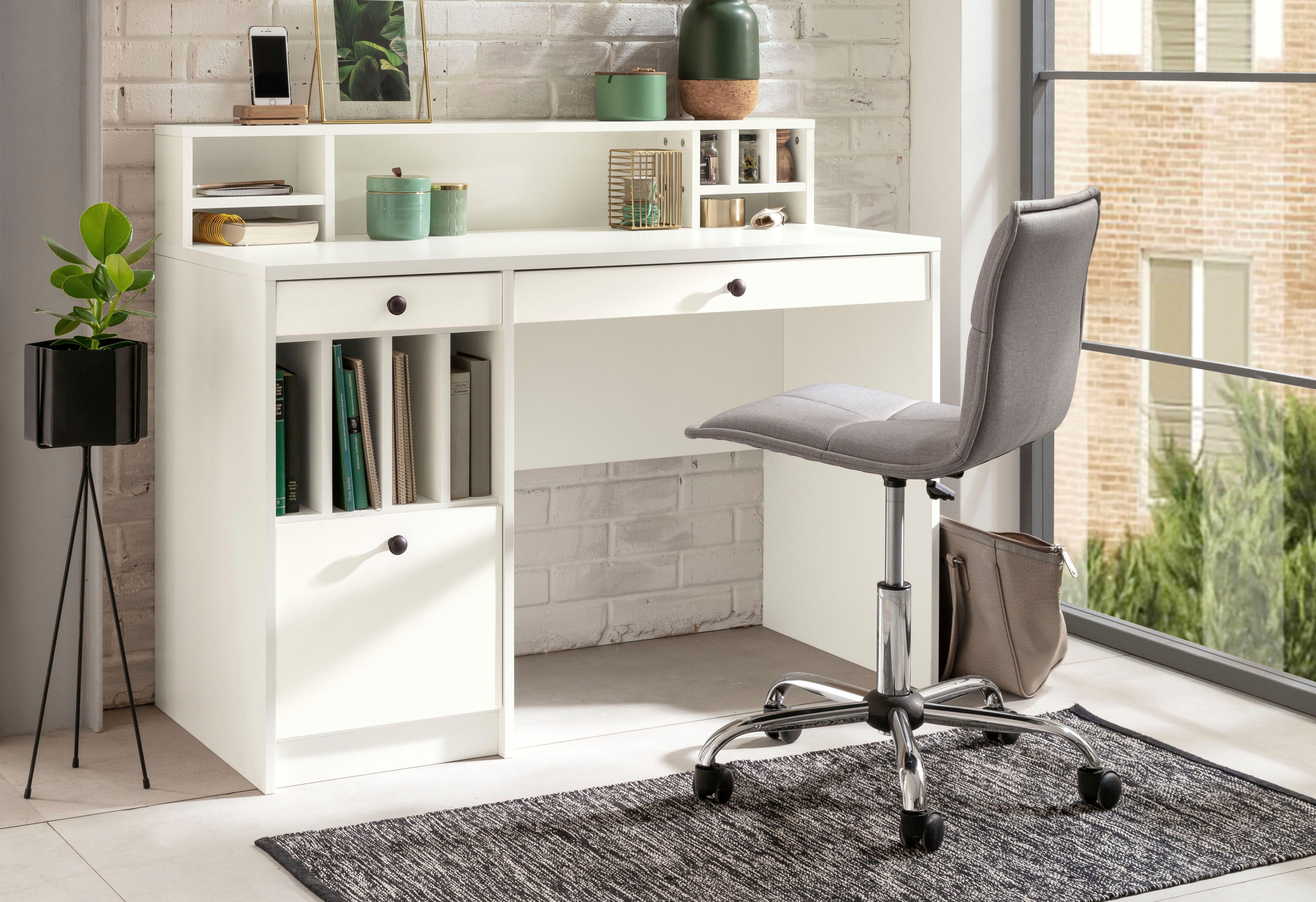 Home affaire Schreibtisch Licia, Computertisch, im Landhausstil, in 2 Breit günstig online kaufen