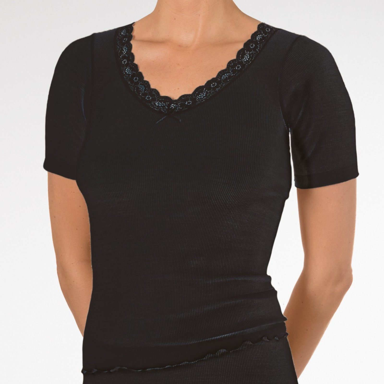 Nina Von C. Unterhemd Nina von C. Wool Silk Halbarm-Shirt günstig online kaufen