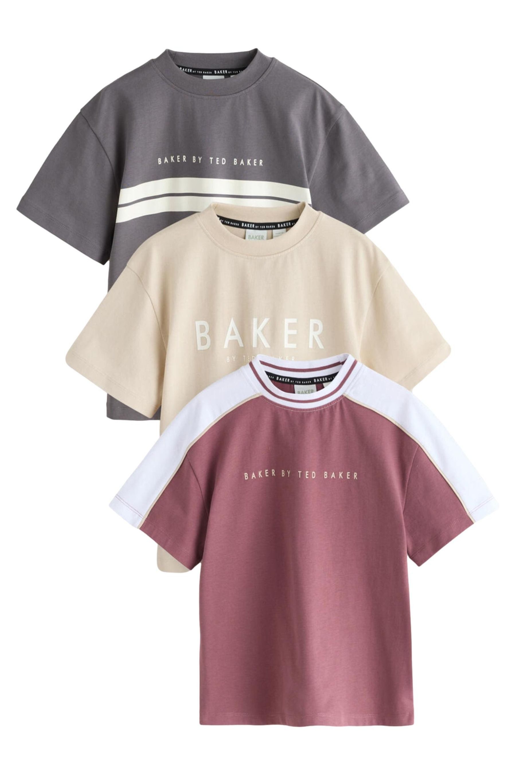 T-Shirt Baker by Ted Baker T-Shirts mit Grafik, 3er-Pack