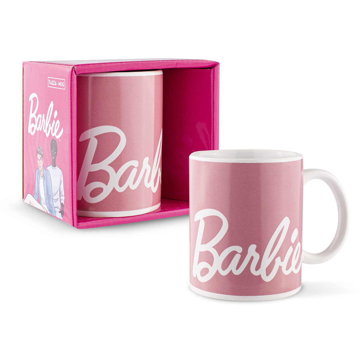 Barbie Plüschfigur Barbie Tasse 350ml - Pinke Keramiktasse mit Barbie-Motiv günstig online kaufen