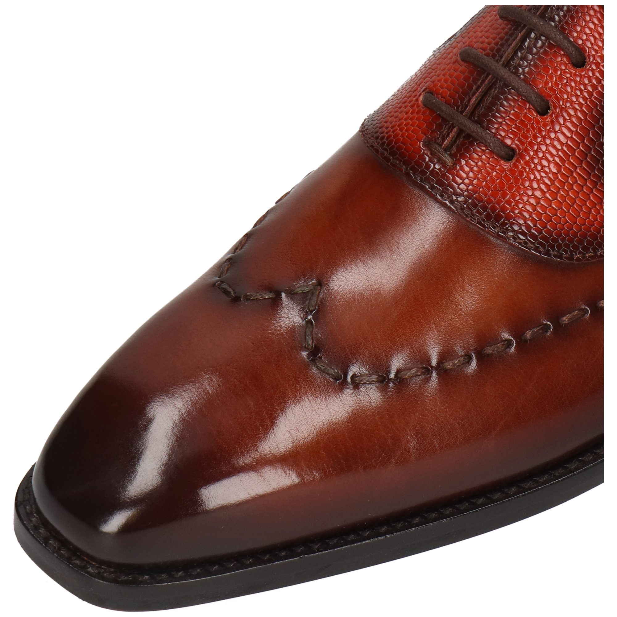 Melvin & Hamilton Lawrence 2 Leder-Oxford Schuhe für Herren Schnürschuh Flache Absätze, Echtes Leder, Vegetabile Gerbung
