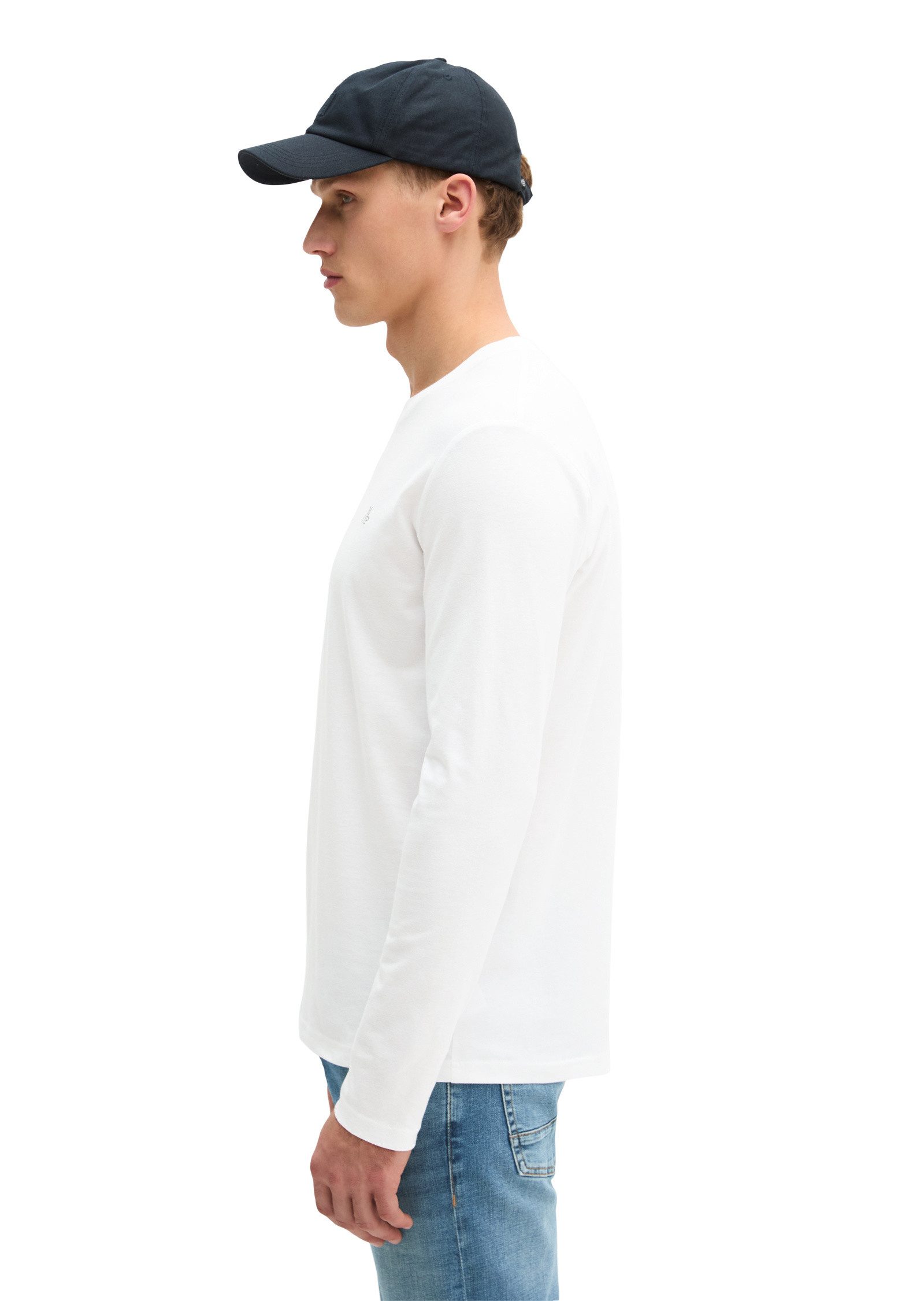 Marc O'Polo Langarmshirt aus reiner Bio-Baumwolle