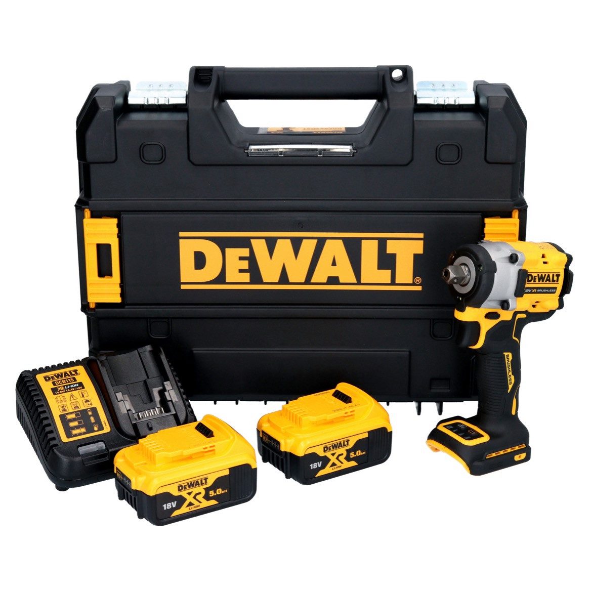 DeWalt Akku-Schlagschrauber DCF 922 P2T Akku Schlagschrauber 18 V 400 Nm 1/2" Brushless + 2x Akku