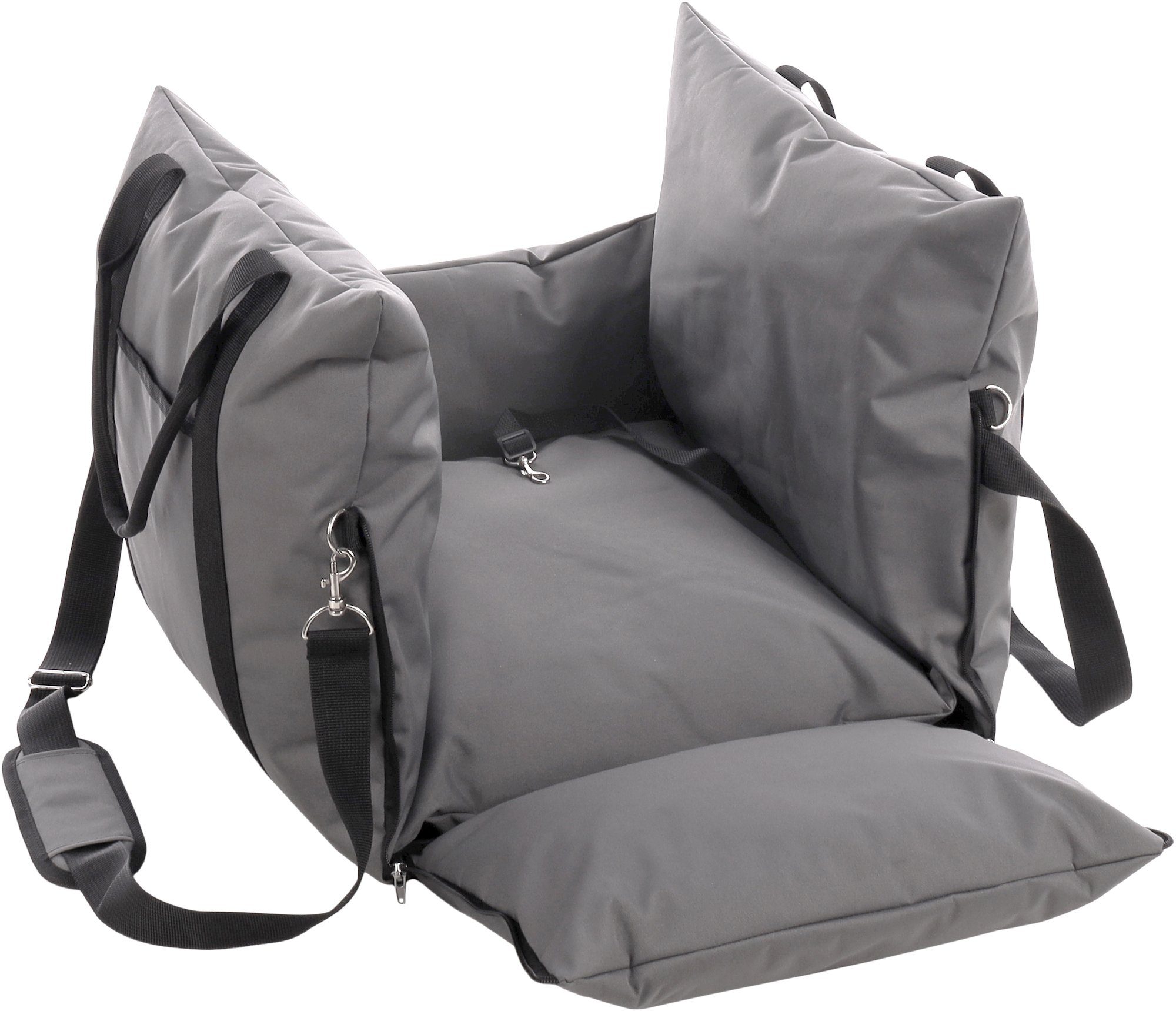 Flamingo Hunde-Autositz Autositz Bobba, Farbe: grau