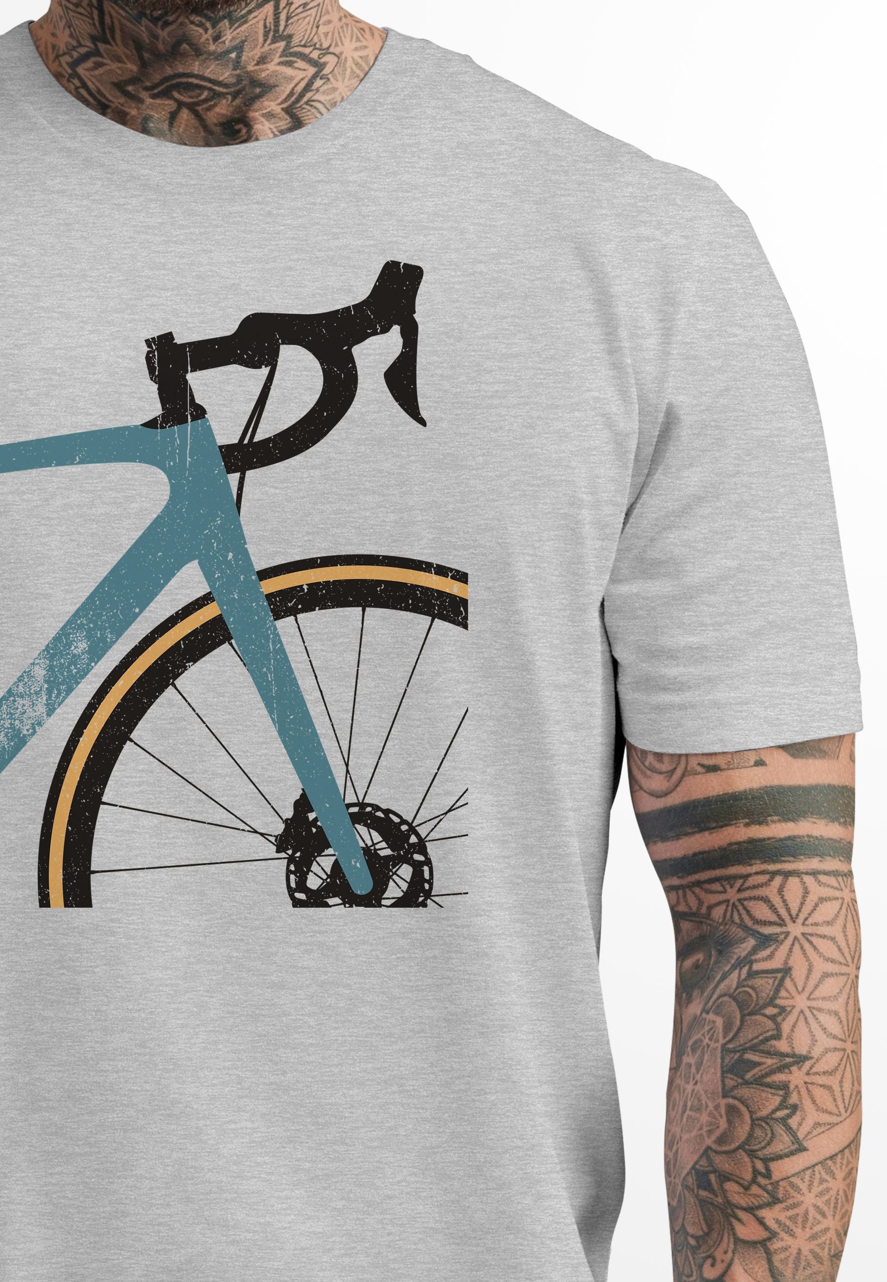 Neverless Print-Shirt Herren T-Shirt Fahrrad Bike Radfahrer Sommer Outdoor günstig online kaufen