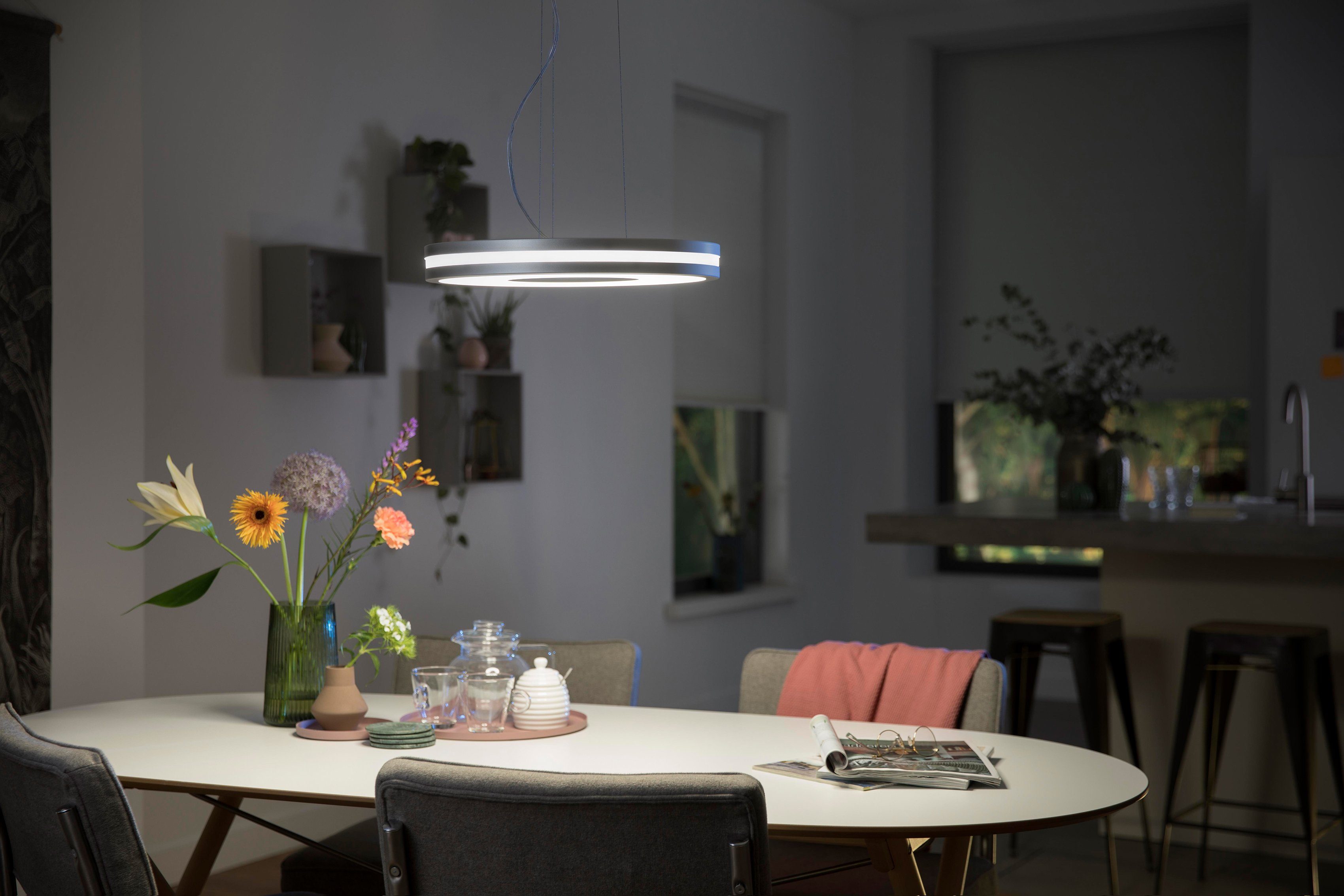 integriert, Warmweiß Philips Hue LED Pendelleuchte Dimmfunktion, fest LED Being,