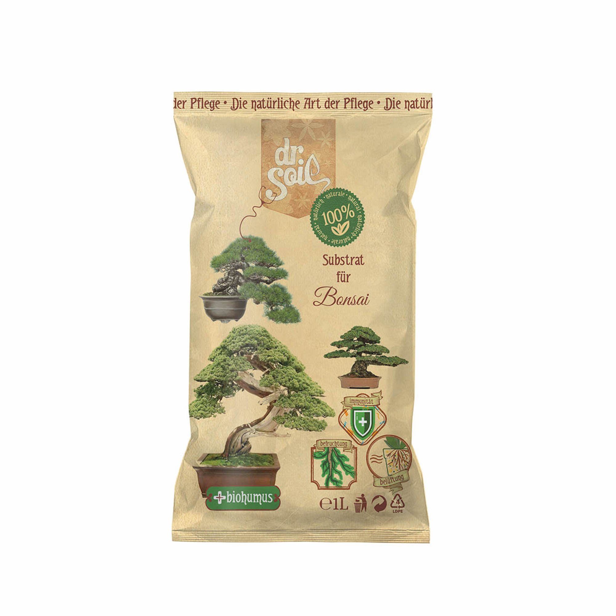 Bio-Erde Substrat für Bonsai, 1 liter beutel