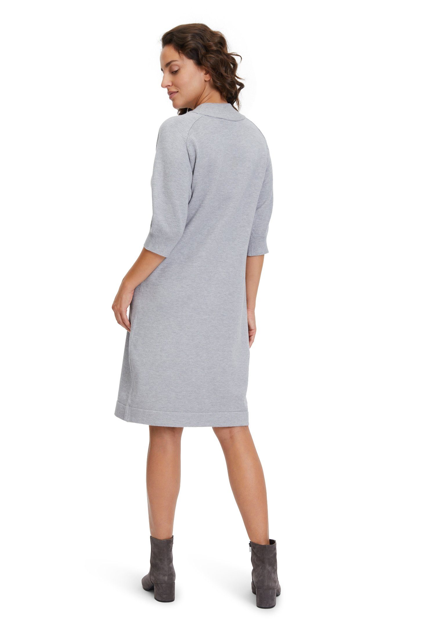 Betty&Co Minikleid mit Stehkragen (1-tlg) Light Melange Silver